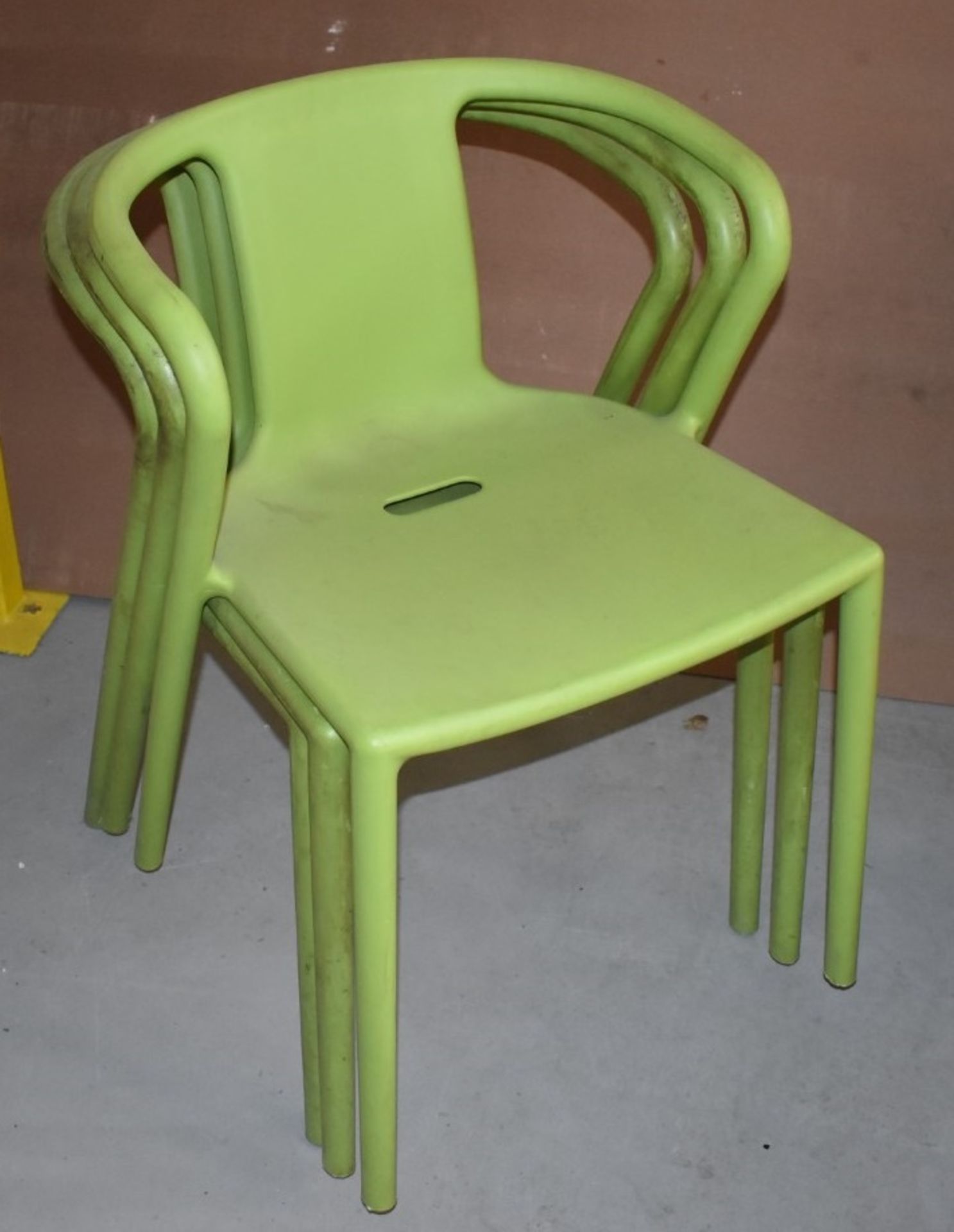 3 x Contemporary Outdoor Garden Chairs in Green - Ref WH - CL530 - Location: Leicestershire, LE12