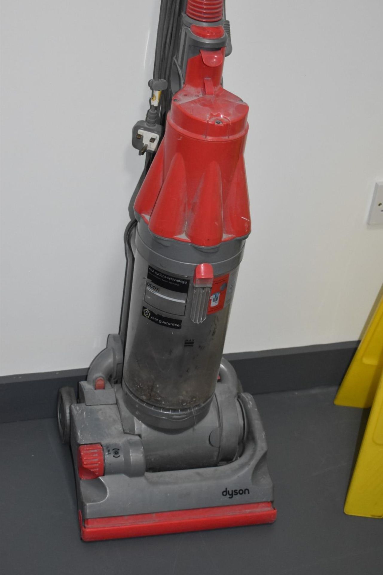 Assorted Collection of Cleaning Items to Include Dyson Upright Hoover, Pedal Bin and Wet Floor - Image 2 of 3