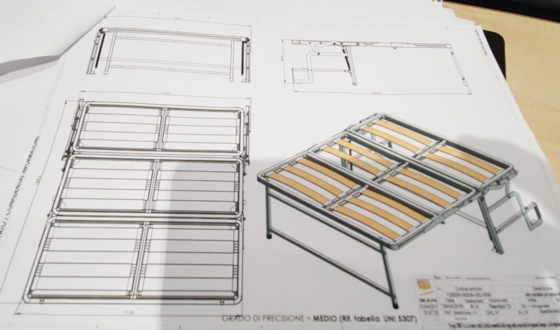 1 x Project 2000 Pull Out Seating Bench and Bed Frame For Caravans or Campervans - Height 40 x Width - Image 14 of 16