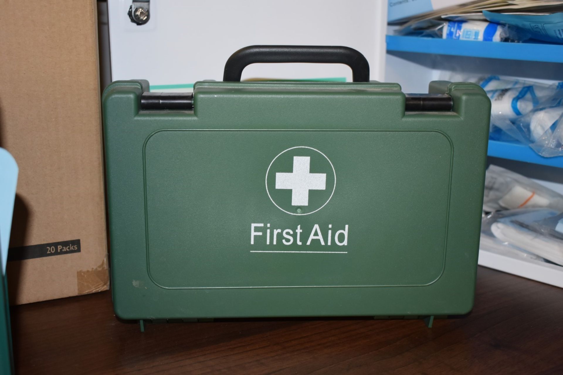 1 x Assorted Collection of First Aid Equipment - Includes Metal Cabinet With Contents and More! - Image 3 of 10