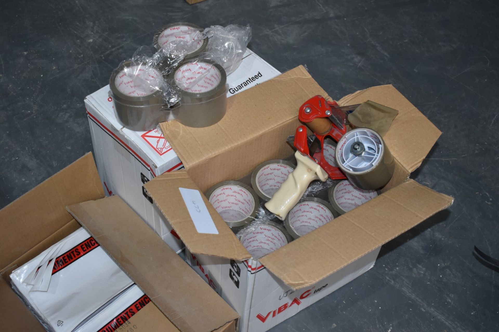 Assorted Collection of Packaging Equipment to Include Approx 48 x Rolls of Brown Packing Tape, Tap - Image 5 of 6