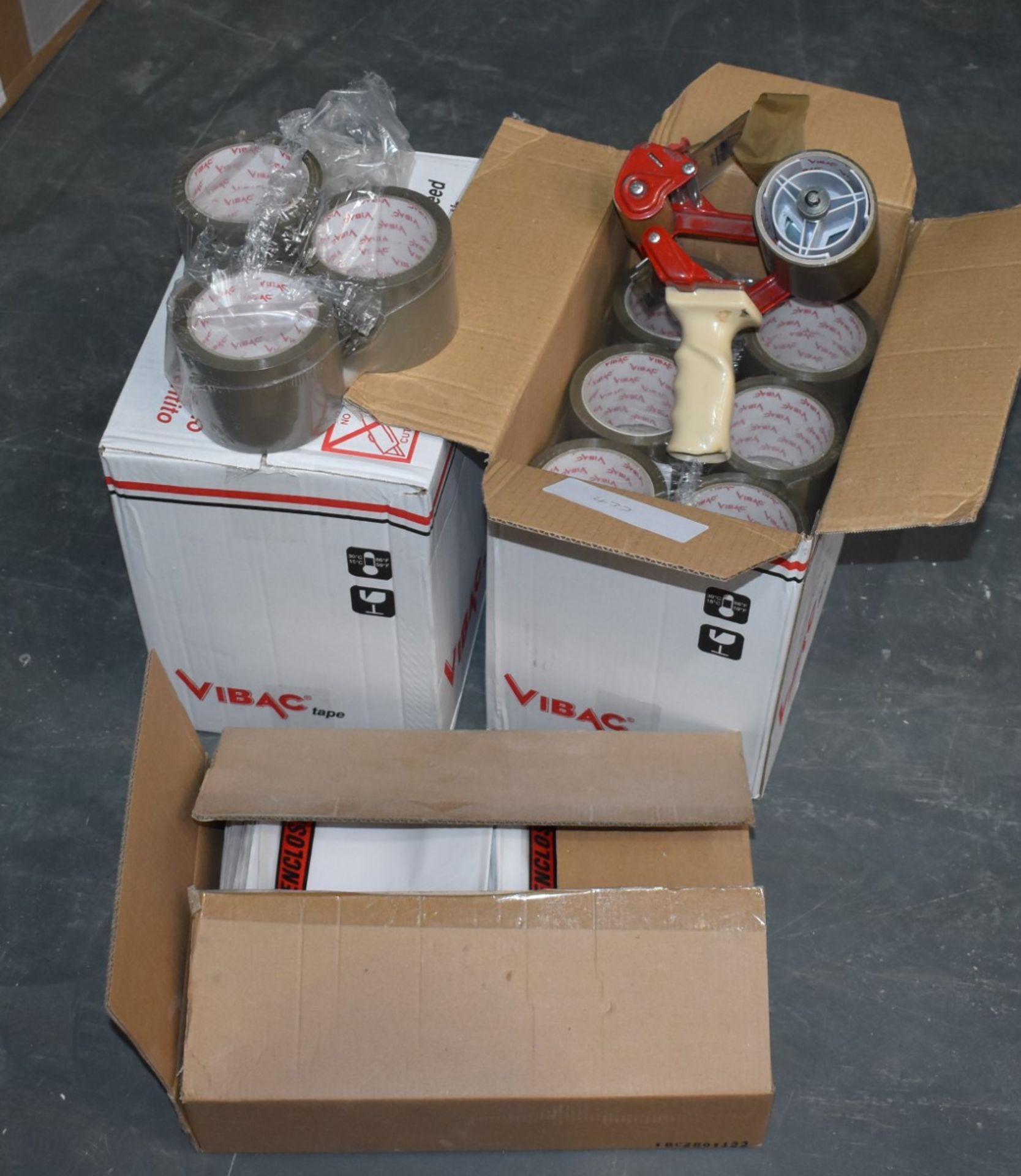 Assorted Collection of Packaging Equipment to Include Approx 48 x Rolls of Brown Packing Tape, Tap - Image 3 of 6