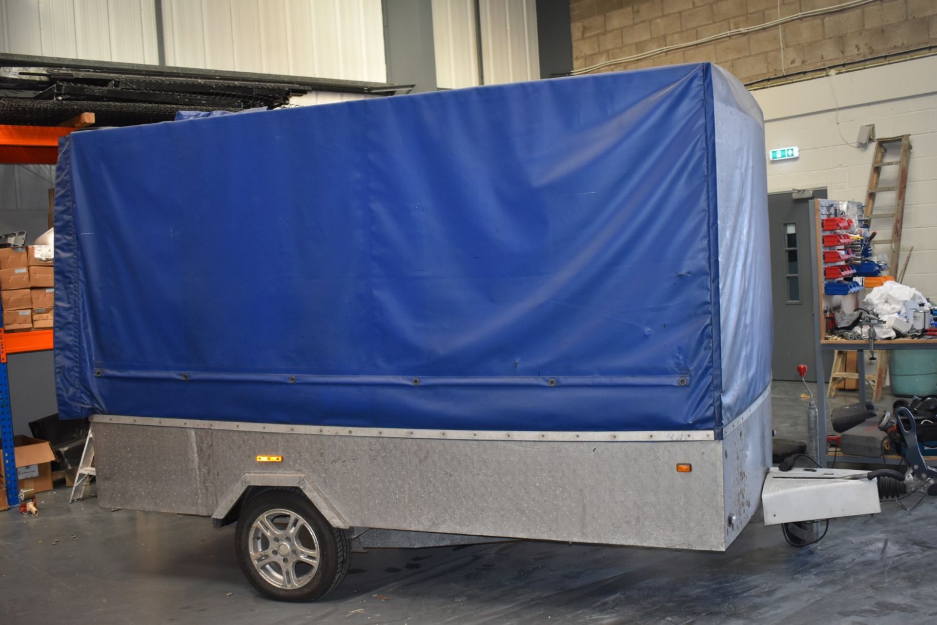 1 x Customised 10x6ft Tow Trailer With Aluminium Frame Enclosure and Heavy Duty Cover, BP WS3000 - Image 2 of 13