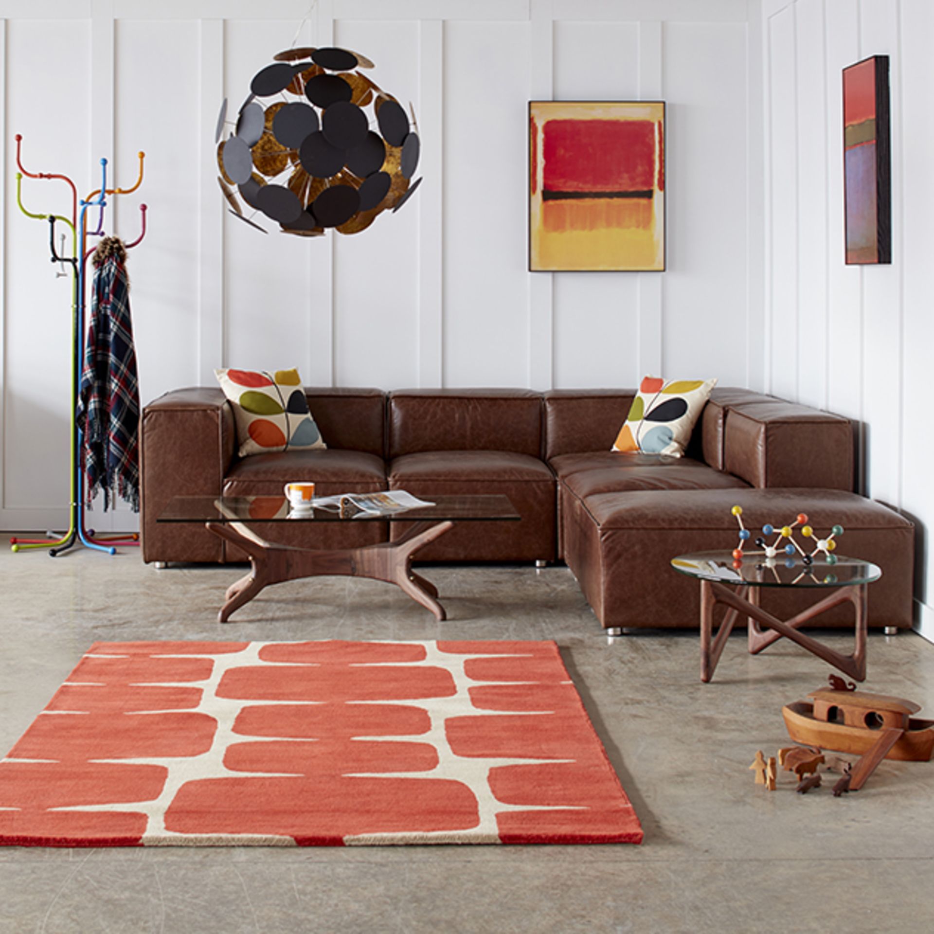 1 x Scion Lohko Poppy Designer Handmade Carpet Rug - Made From 100% Wool Yarn - 140 x 200 cms - Image 2 of 6