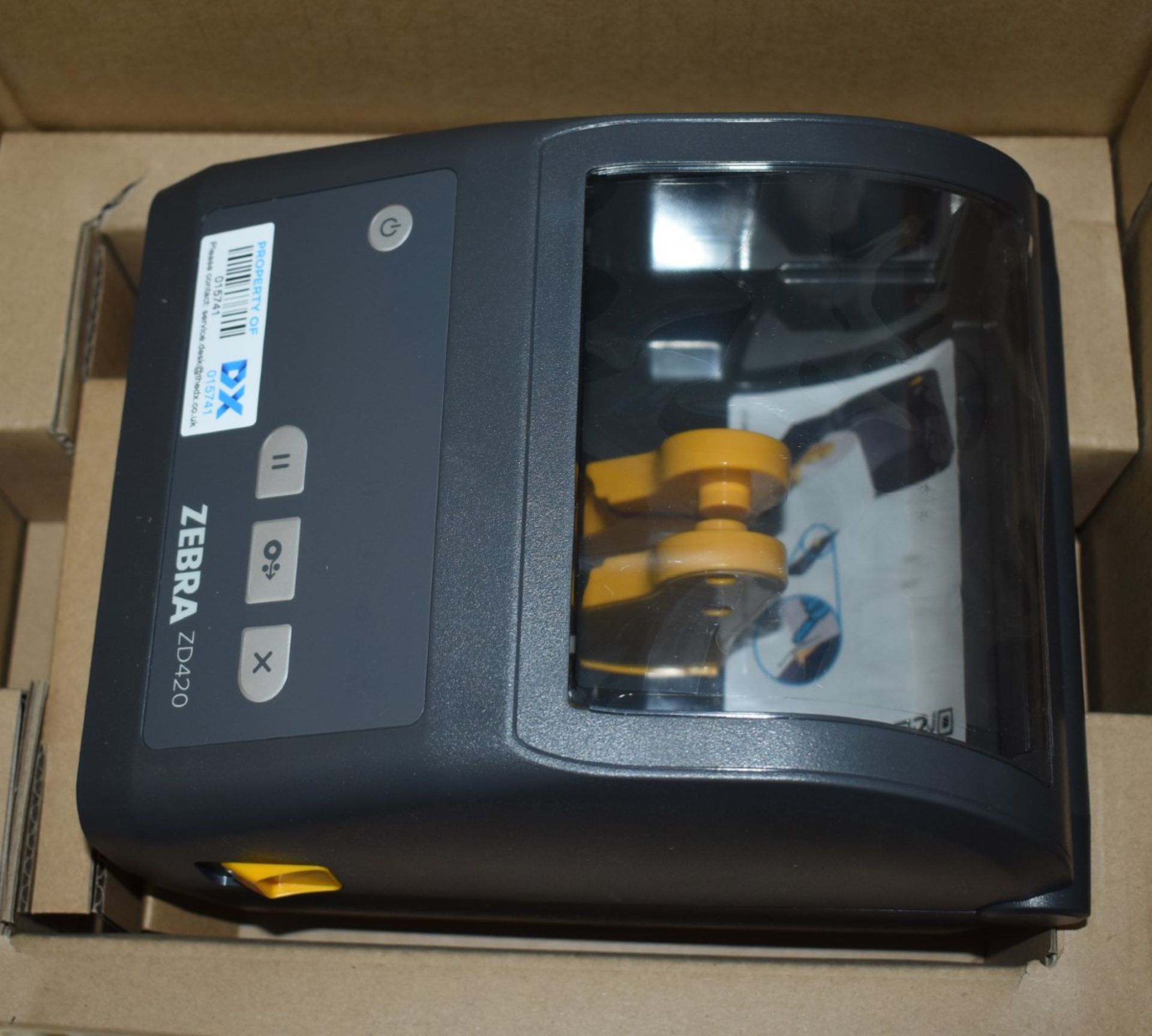 1 x Zebra ZD420 Thermal Transfer Label Printer - 203 dpi - USB and Ethernet - Unused With Original - Image 2 of 6