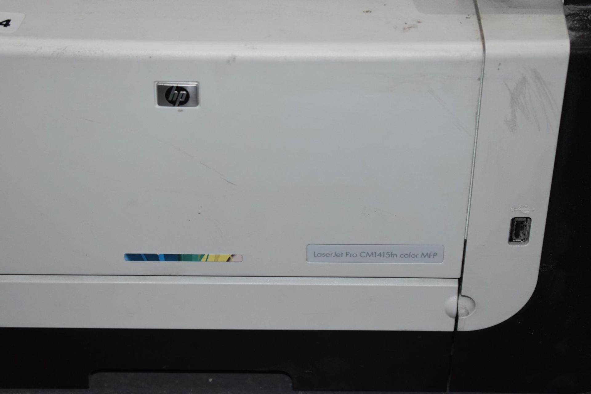 1 x HP LaserJet Pro CM1415fn Colour Multifunction Printer - Ref 384 - CL501 - Location: Warrington - Image 2 of 2
