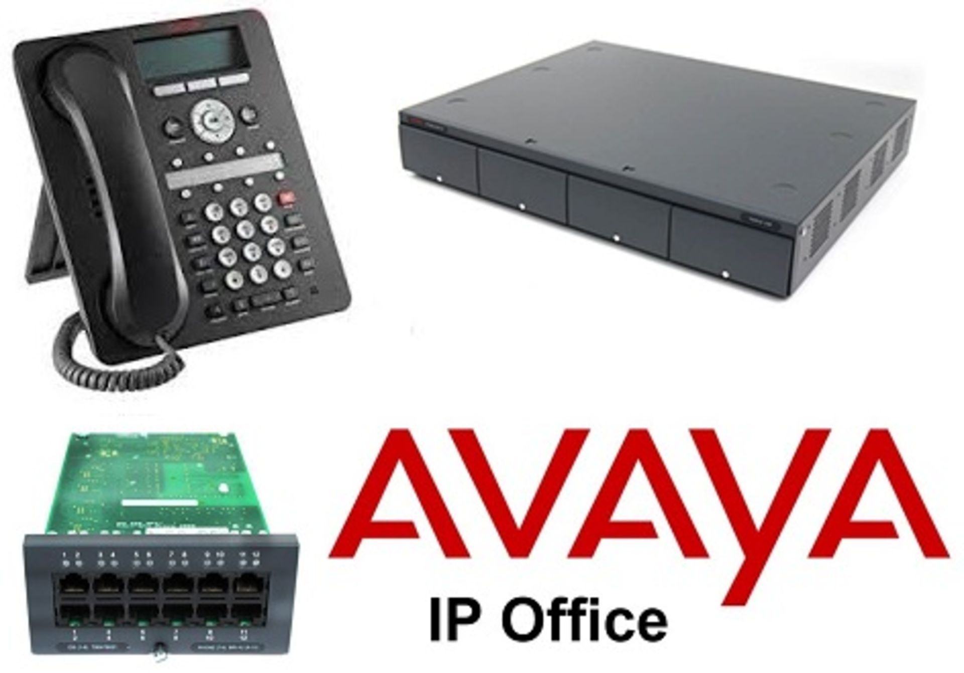 1 x Avaya IP500 V2 IP IP VOID Business Telephone System With 4 x Combi Cards and 9 x Phone Handsets