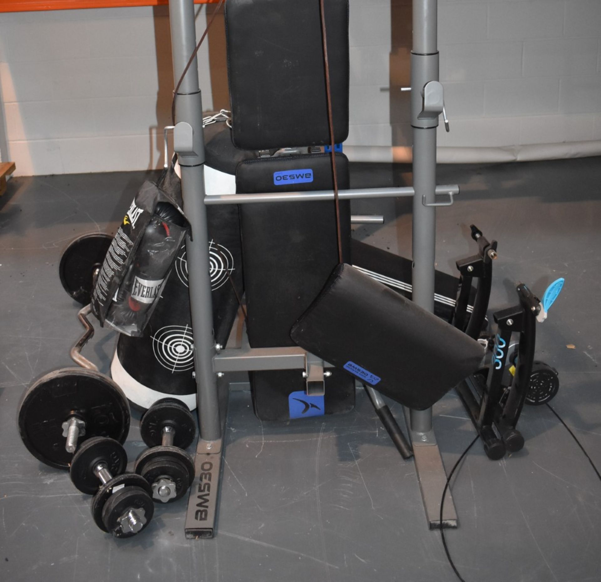 Assorted Collection of Gym Equipment - Includes Btwin 300 Multigym, Adidas Exercise Bench, Various - Image 2 of 14