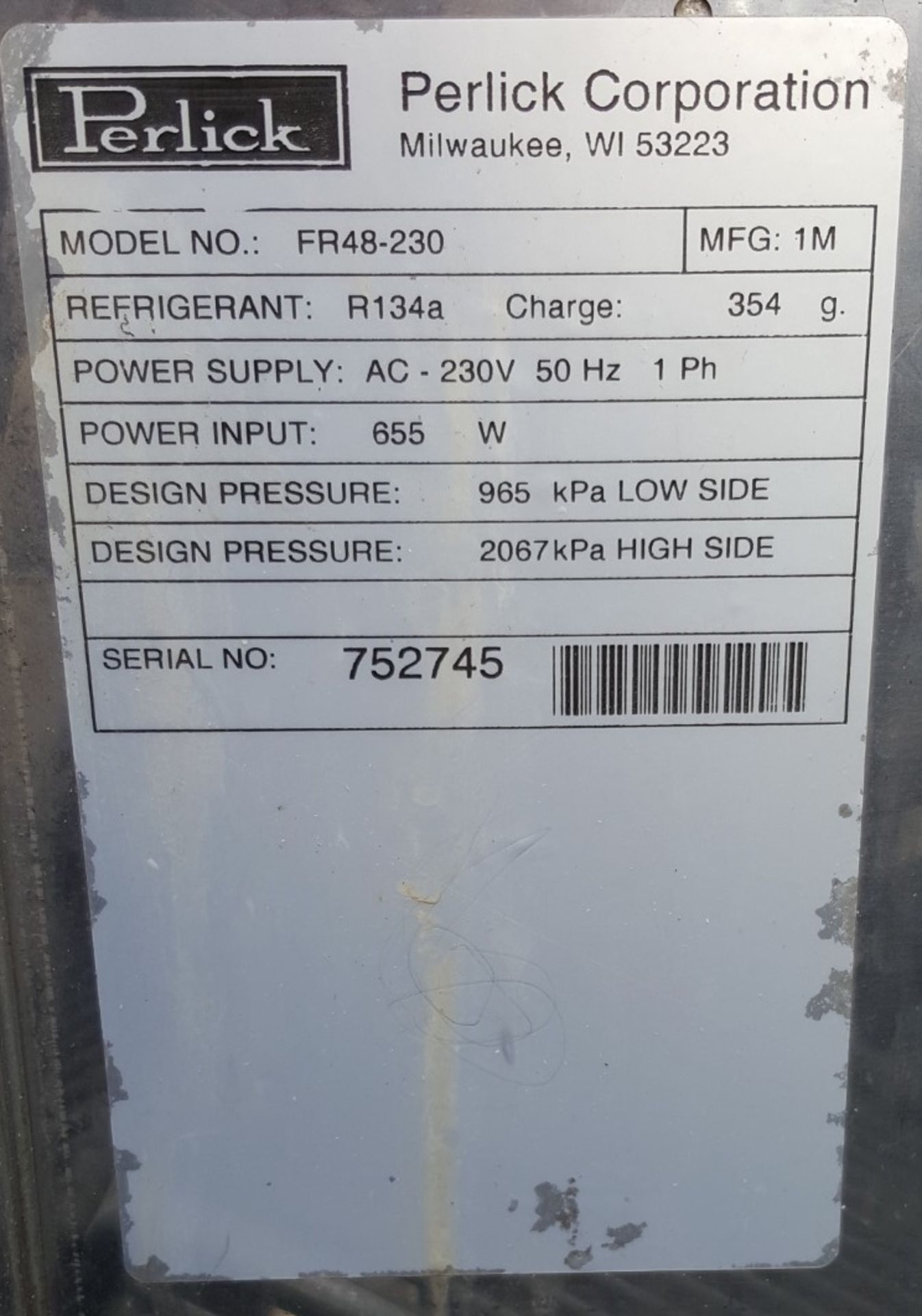 1 x Perlick FR48-230 Flat Top Stainless Steel Bottle Cooler Chiller - Ref CBU21 - CL350 - - Image 2 of 7