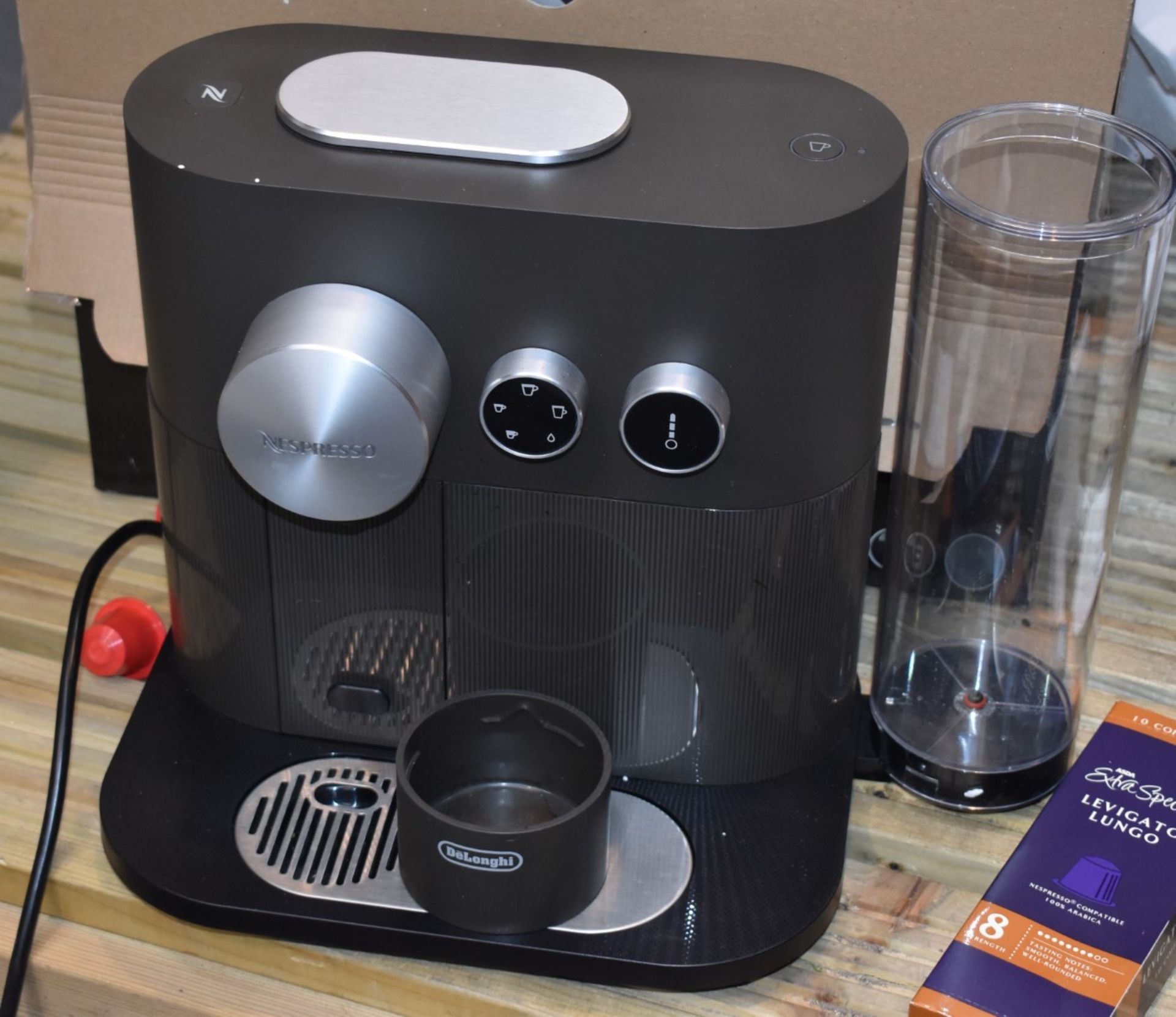 1 x DeLonghi EN350.G Nespresso Coffee Capsule Machine - Used Once - With Original Box and - Image 3 of 8