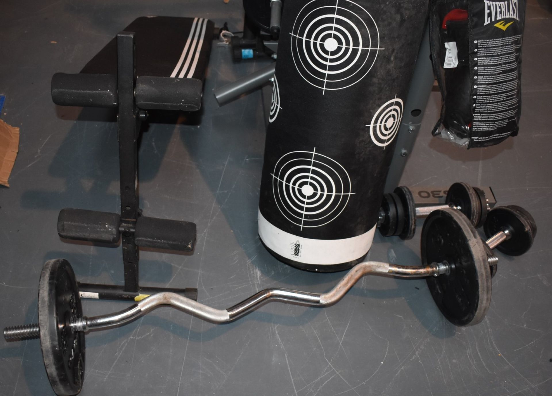 Assorted Collection of Gym Equipment - Includes Btwin 300 Multigym, Adidas Exercise Bench, Various - Bild 12 aus 14