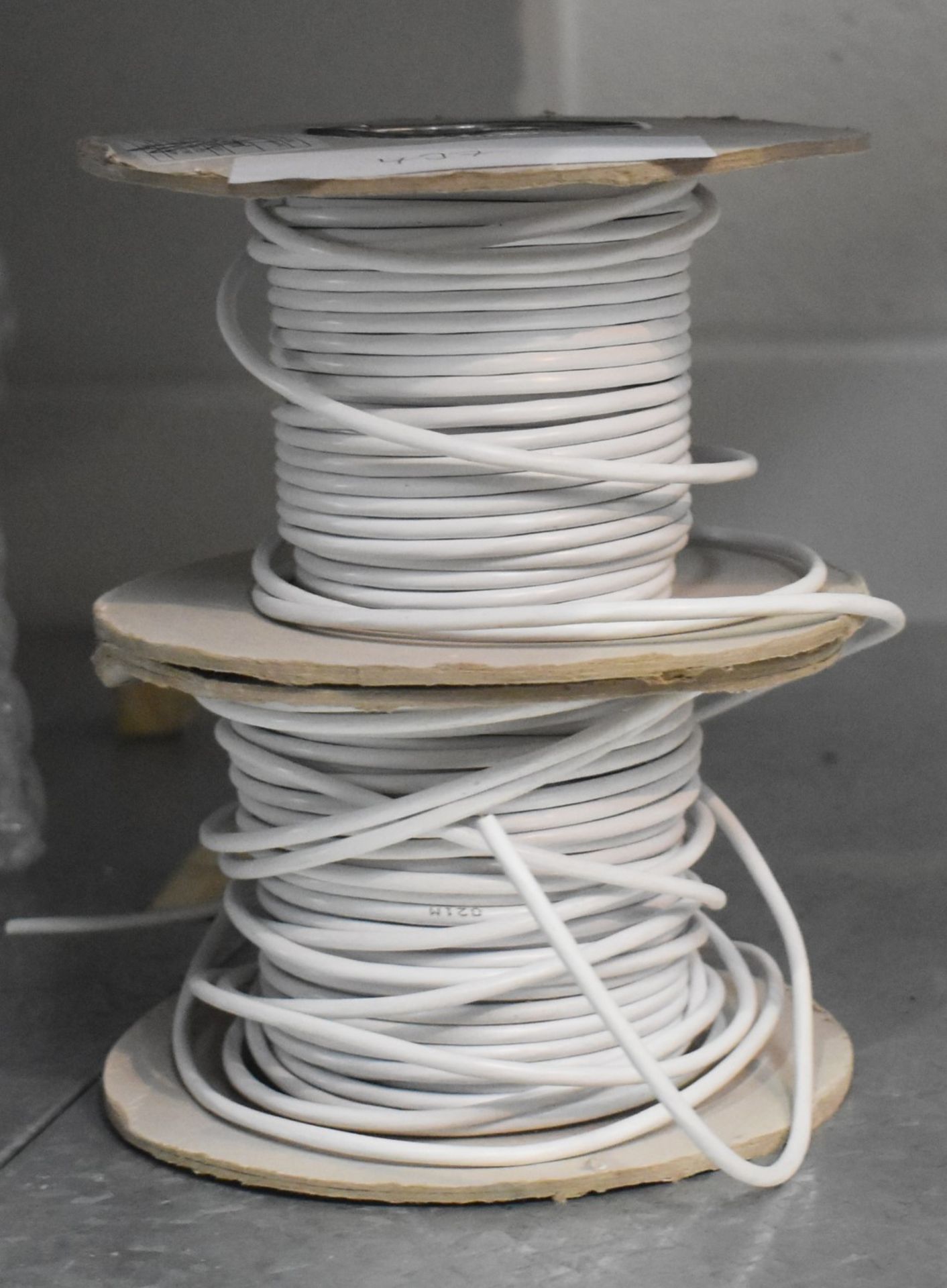 2 x Reels of Procom Type 3 Alarm Cable - PVC White - Ref 437 - CL501 - Location: Warrington WA5