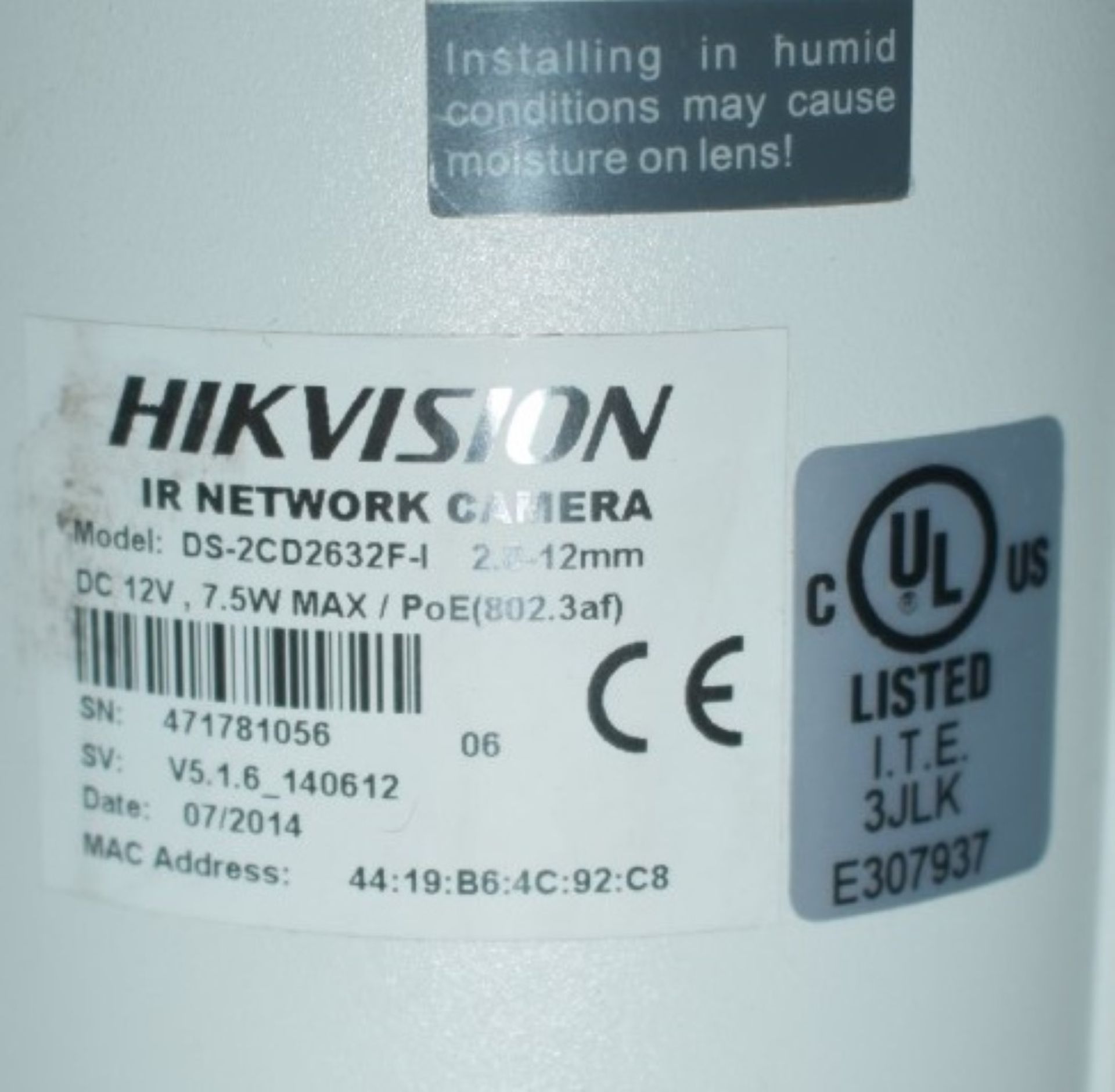 1 x Hikvision Digital CCTV 8 Channel Video Recorder With 7 x Infra Red Network Cameras - Image 5 of 9