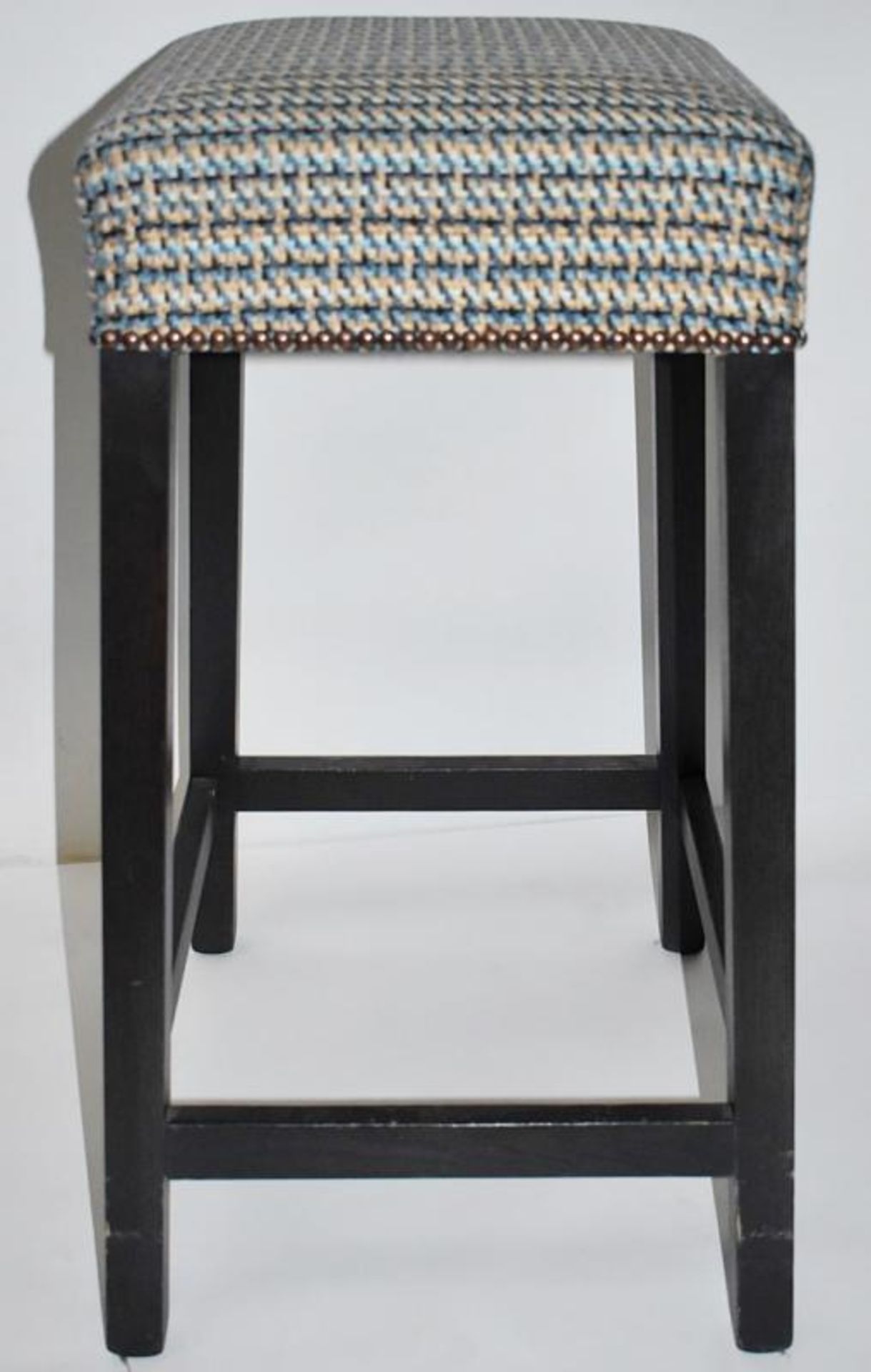 1 x Contemporary Bar Stool Upholstered In A Chic Designer Fabric - Recently Removed From A Famous De - Image 7 of 7