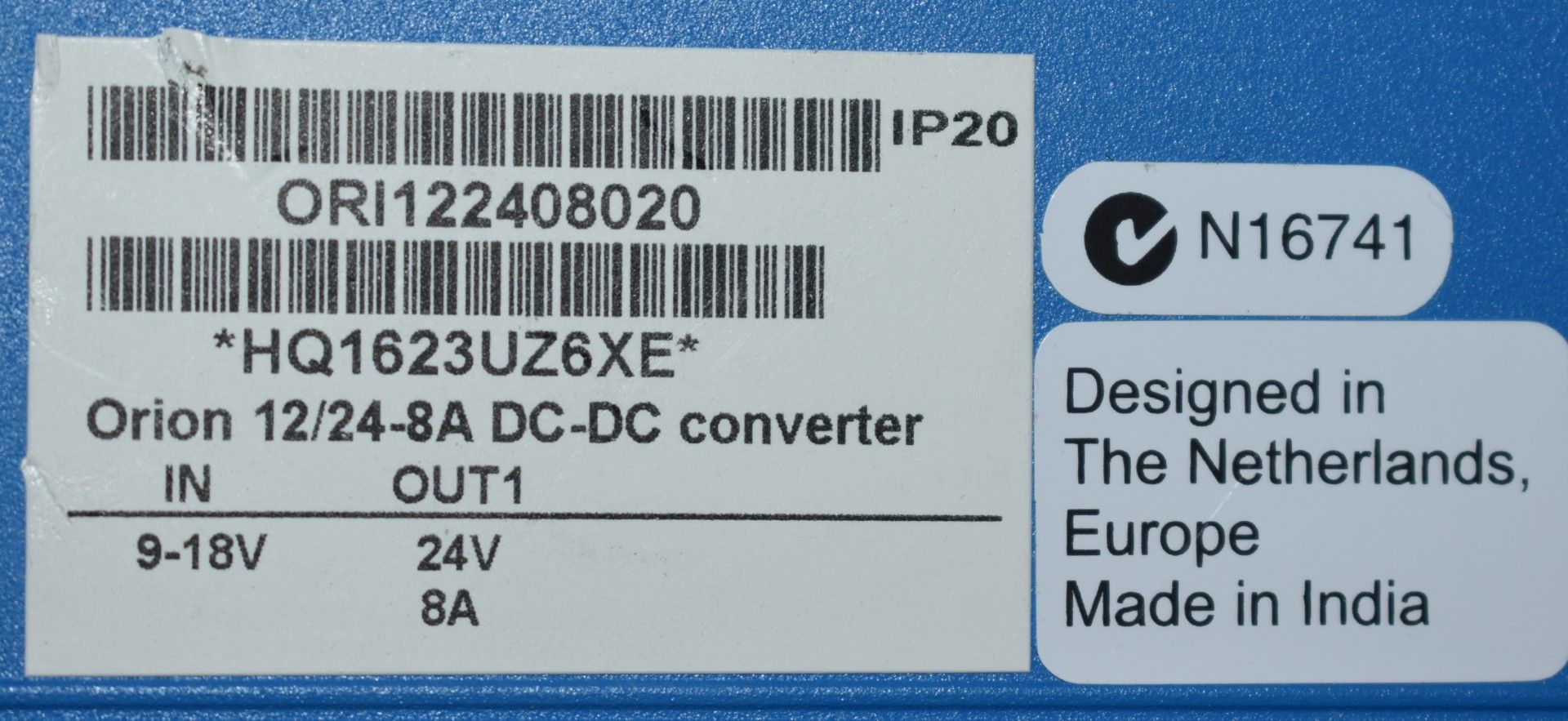 2 x Victron Energy Orion Switchmode DC/DC High Efficiency Condverters 12/24-8 - Model ORI122408020 - - Image 4 of 5