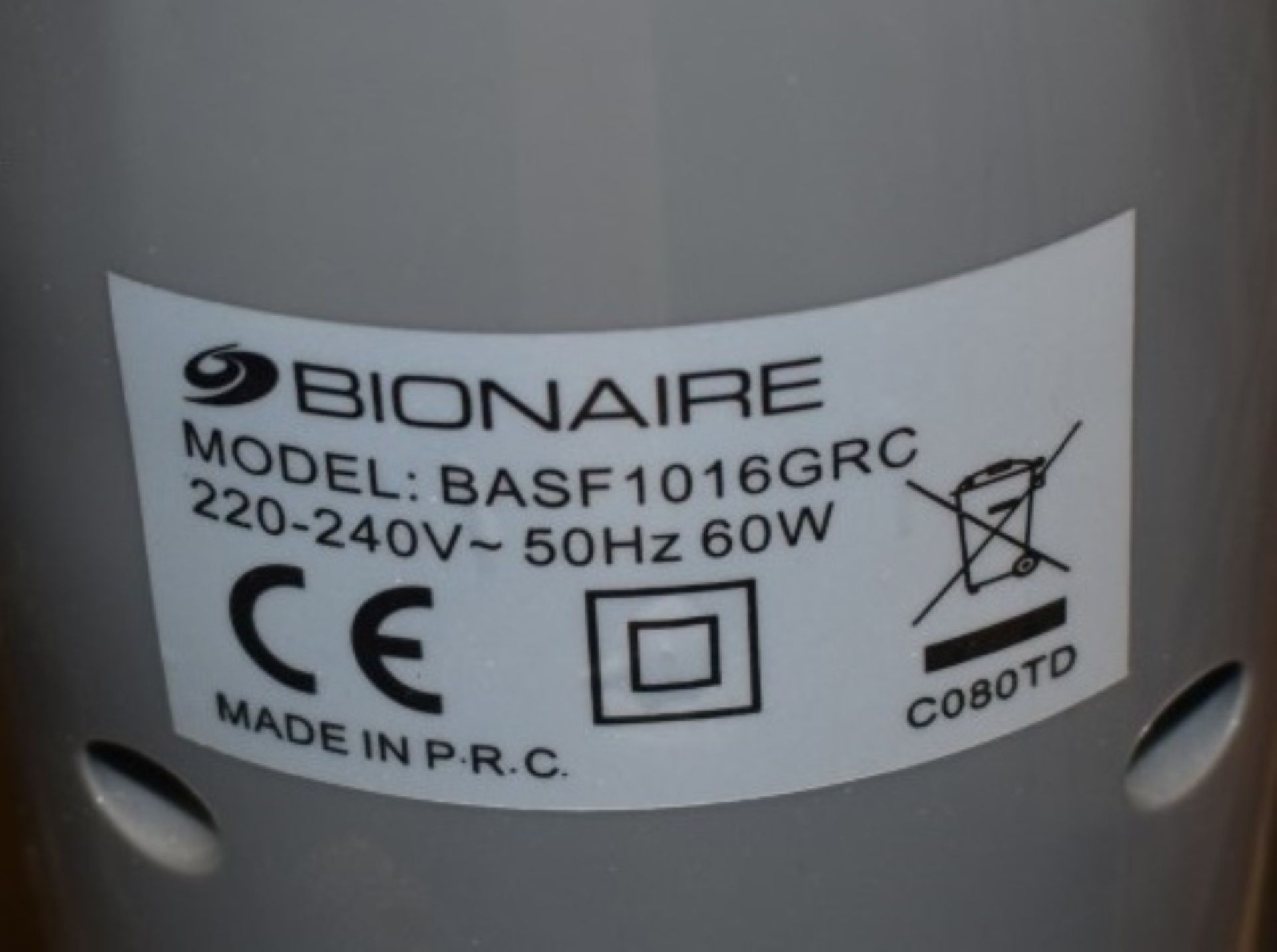 1 x Bionaire Double Blade 16 Inch Oscillating Floor Standing Fan / Air Cooler - Image 7 of 7