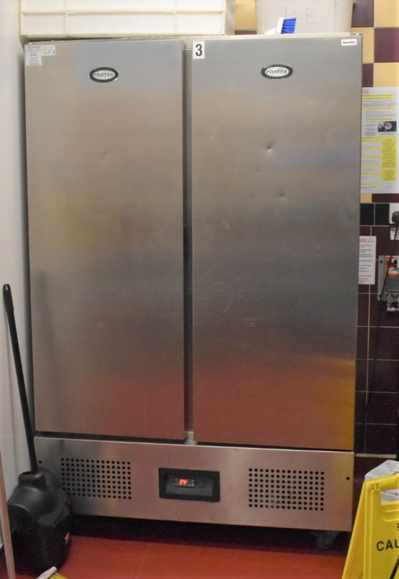 1 x Foster 800 Litre Double Door Meat Fridge With Stainless Steel Finish - Model FSL800M - Image 5 of 5