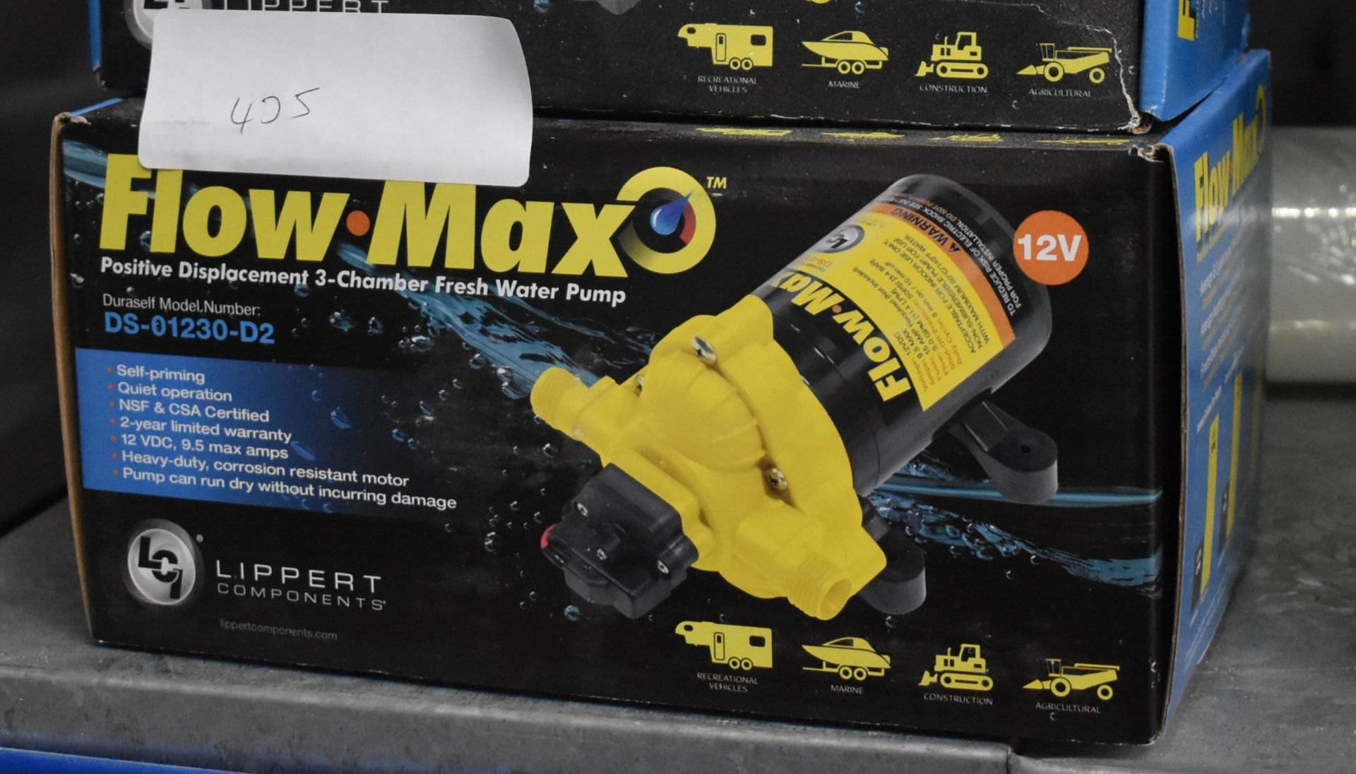 1 x Lippert Flow Max 12v Fresh Water Pump - 12v DC 3 GPM - New and Boxed - Suitable For - Image 2 of 2