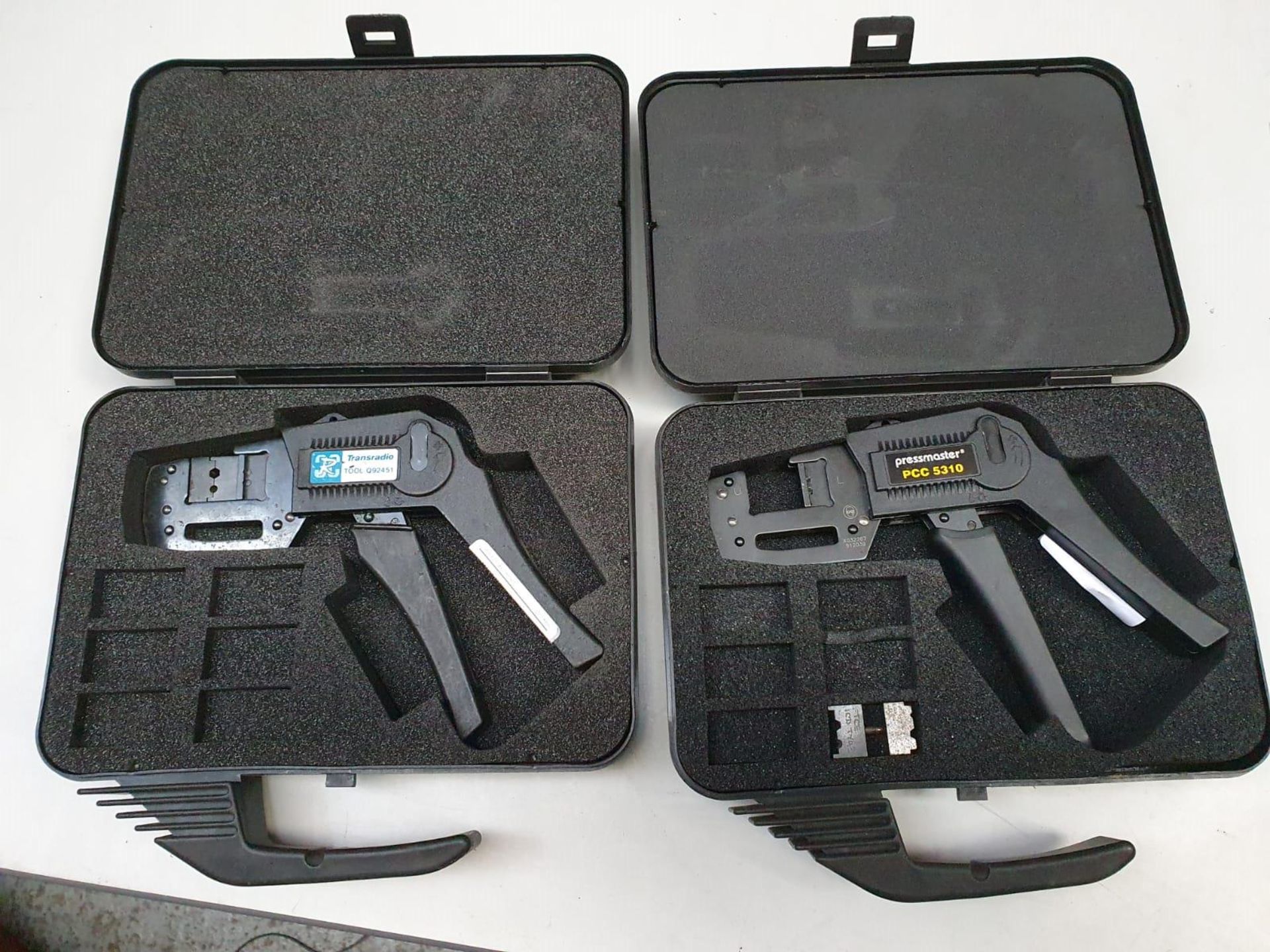 4 x Pressmaster PCC 5310 Crimp Tools With Cases - Includes Accessories - CL011 - WH1 - Location: