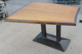 3 x Matching Trapezoid-shaped Dining Tables - Dimensions: W112 / 73 x D76 x H74cm - Ref647 - CL999 -