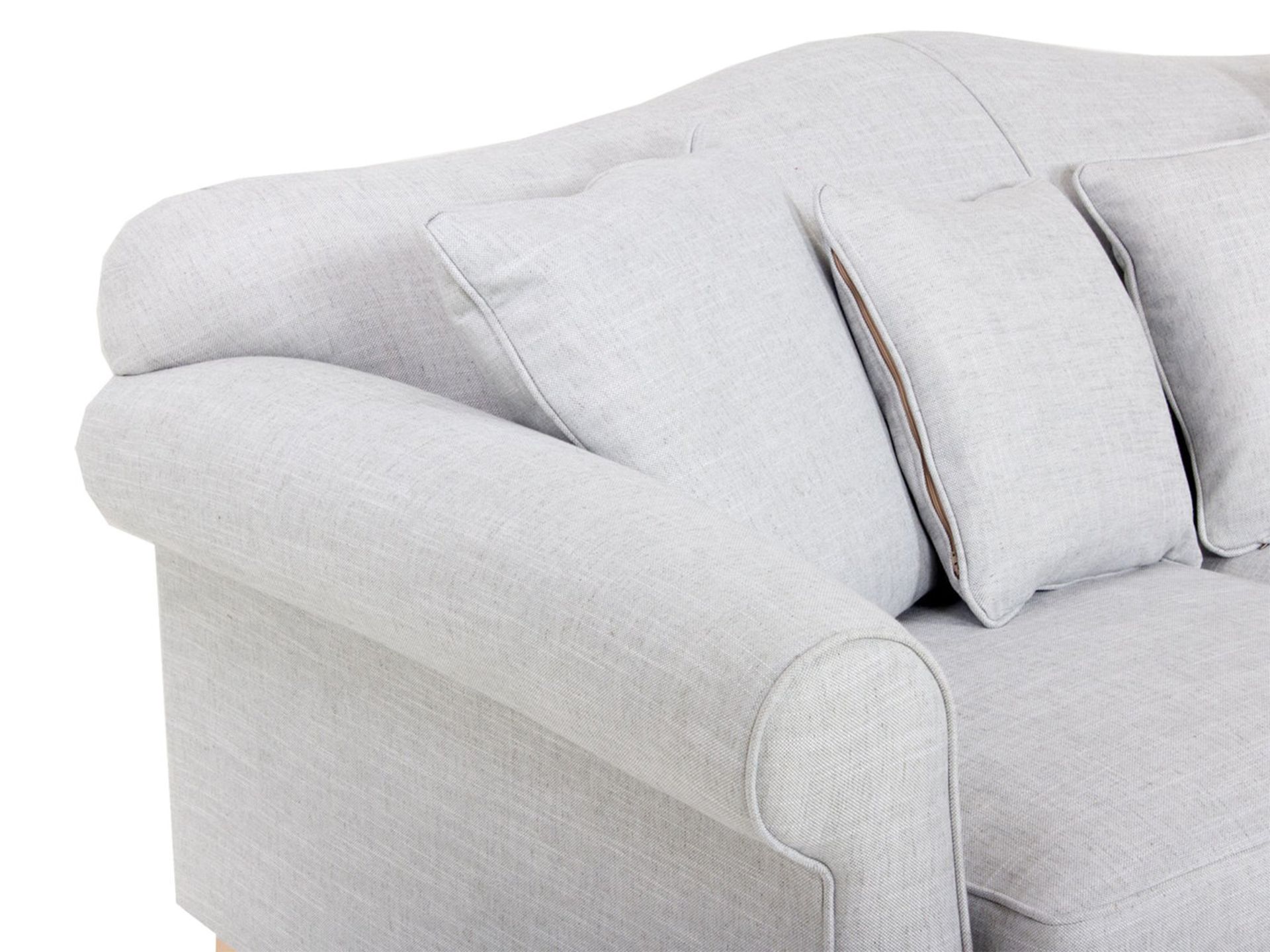 1 x Guilgud Sofa by Brewers Home - Ice White Upholstery - RRP £1,389! - Image 5 of 6