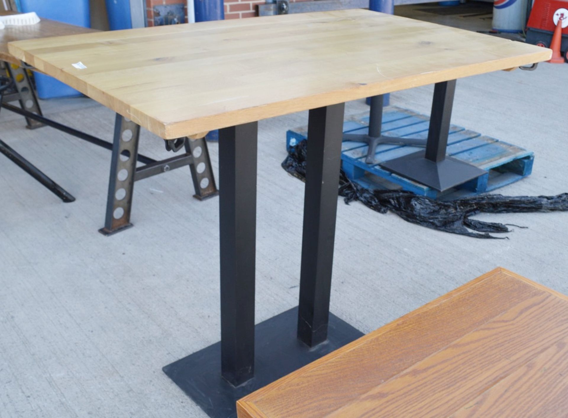 1 x Tall Rectangular Bistro Poser Table - Dimensions: W137 x H112 x D85.5cm - Ref: MT360 - CL999 - - Image 2 of 3