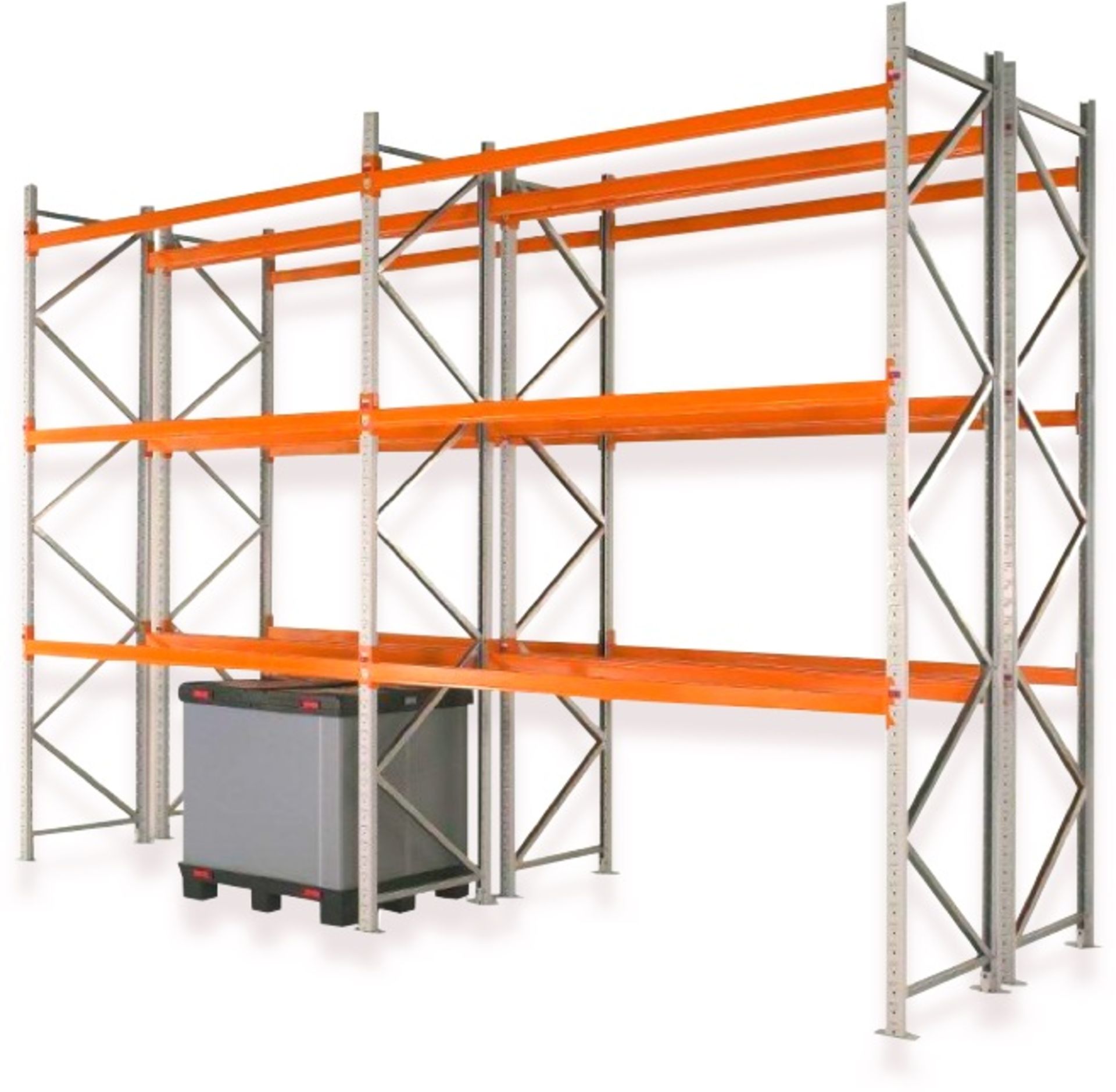 5 x Bays of Apex Pallet Racking - Includes 6 x Apex 16 UK 16,000kg Capacity Uprights and 32 x Apex