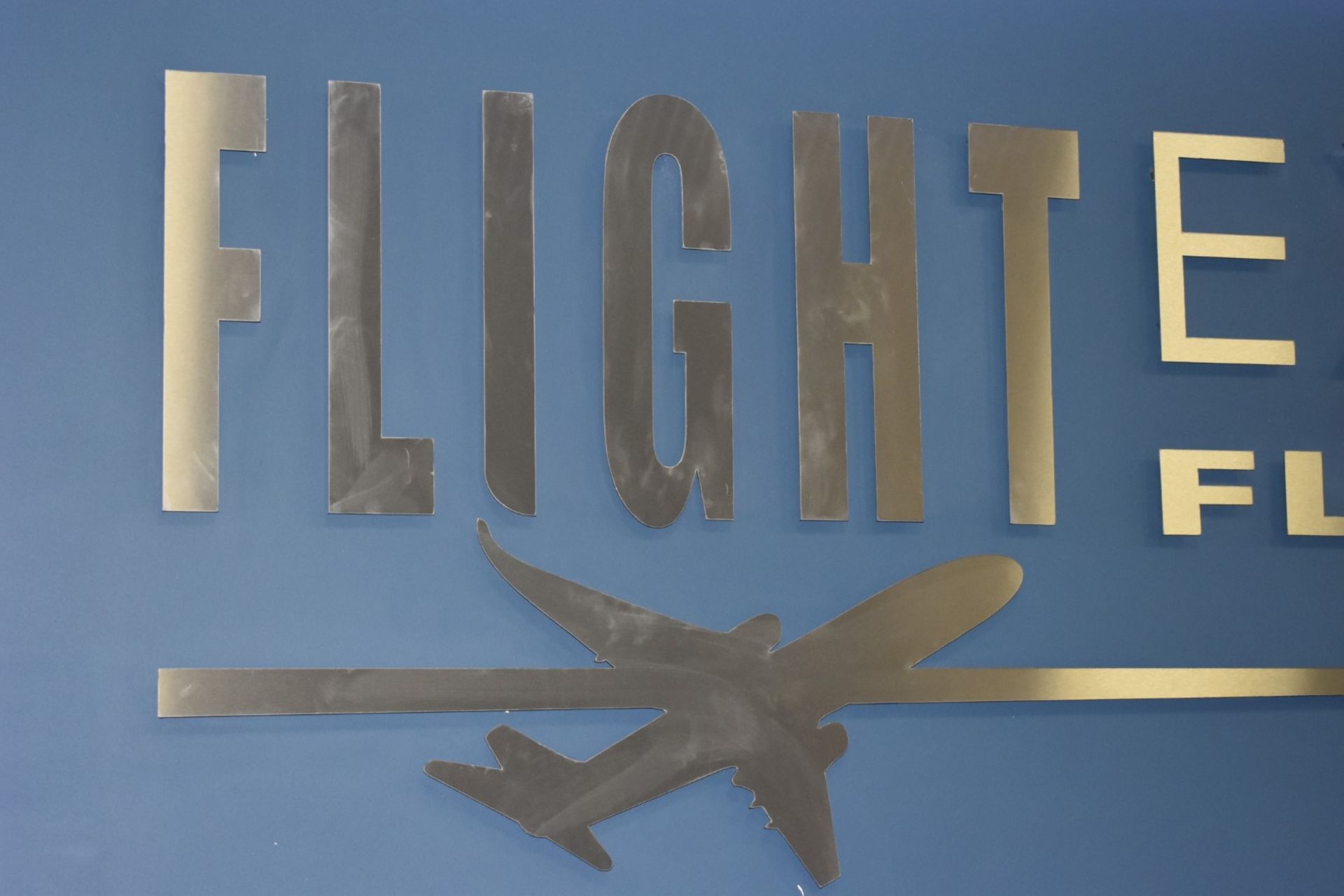Selection of Brushed Metal Laser Cut Signage - CL489 - Location: Putney, London, SW15 Auction - Image 4 of 7