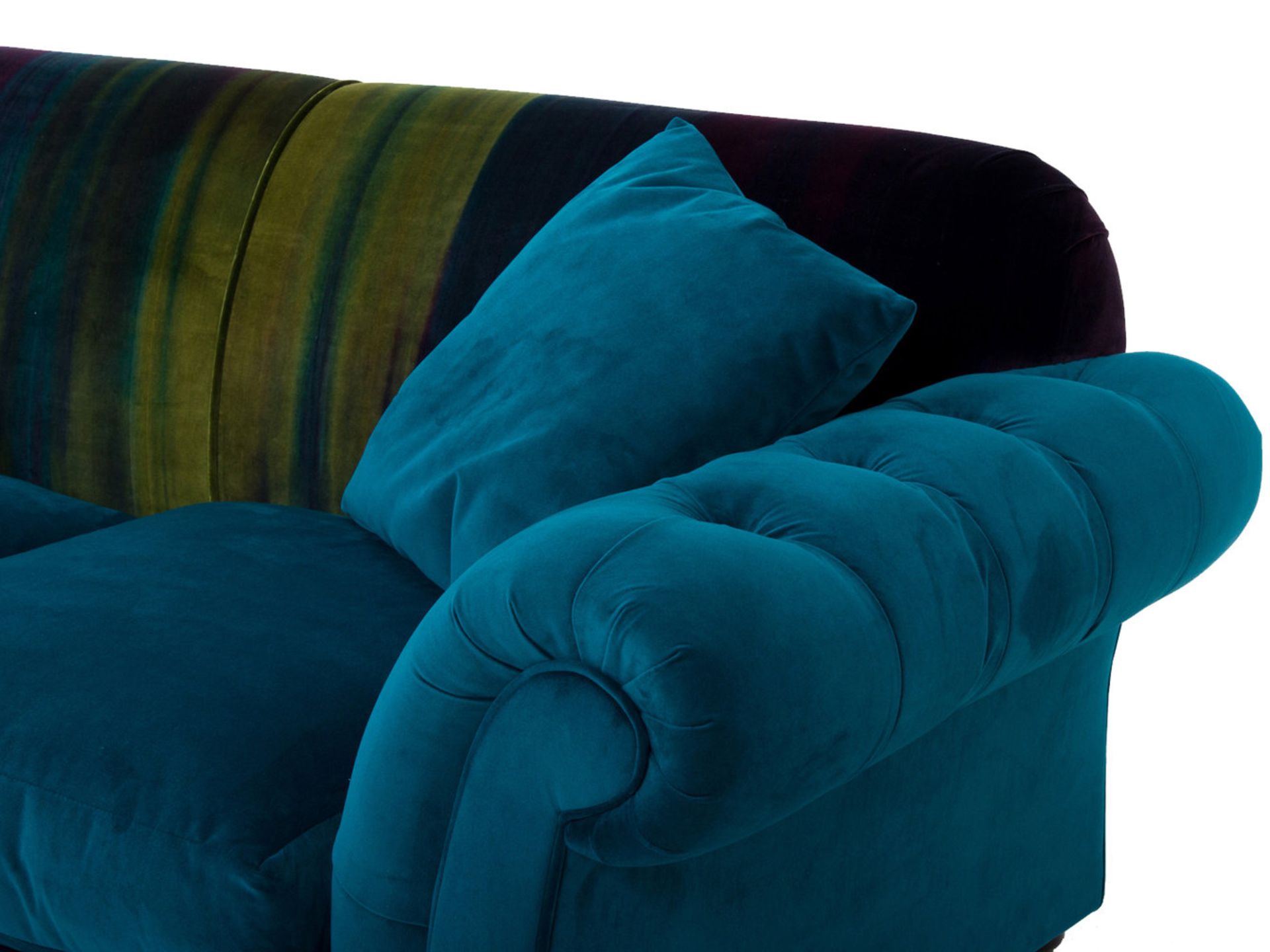 1 x Lytton Mallard Sofa Upholstered in Harlequin Velvet Fabric - RRP £1,259! - Image 3 of 7