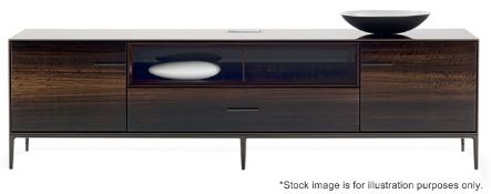 1 x B&B Italia Eucalipto Black Mirrored Sideboard - Dimensions: W240 x H86 x D55cm - RRP £3,149
