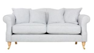 1 x Guilgud Sofa by Brewers Home - Ice White Upholstery - RRP £1,389!