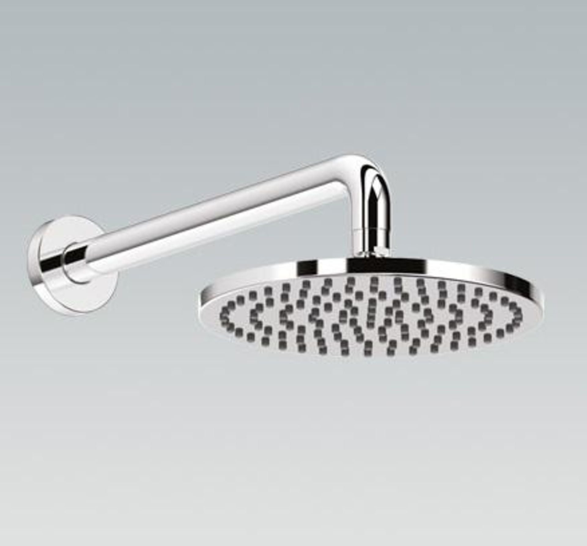 1 x Ideal Standard JADO "Glance" Rain Shower Head With Wall Arm (A4575AA) - Chrome Plated - New Boxe