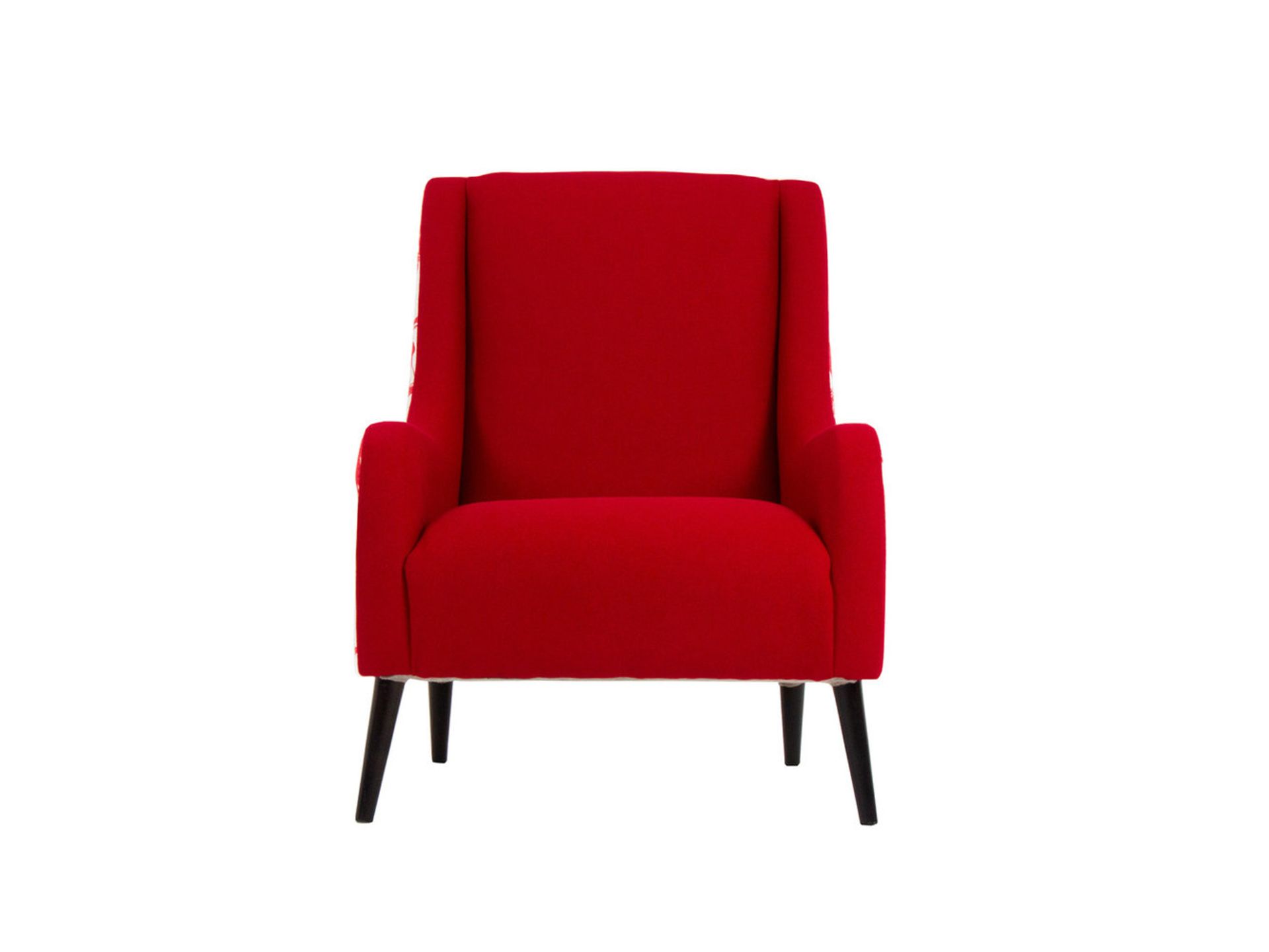 1 x Lauran Armchair Upholstered in Aviemore Skiing Fabric in Red and White - RRP £779! - Image 3 of 7