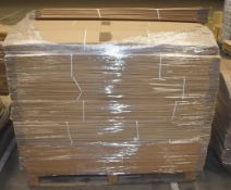 Approximately 600 x Corrugated Cardboard Boxes - 100x100x850mm - Supplied Over 2 Pallets - New Stock