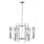 1 x Searchlight Milo 6 Light Ceiling Light Polished Chrome - Ex Display Stock - CL298 - Product Code