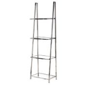 1 x Terano Four Tier Shelf Display Unit - New and Boxed - H175 x W54 x D30 cms - CL011 - Location: