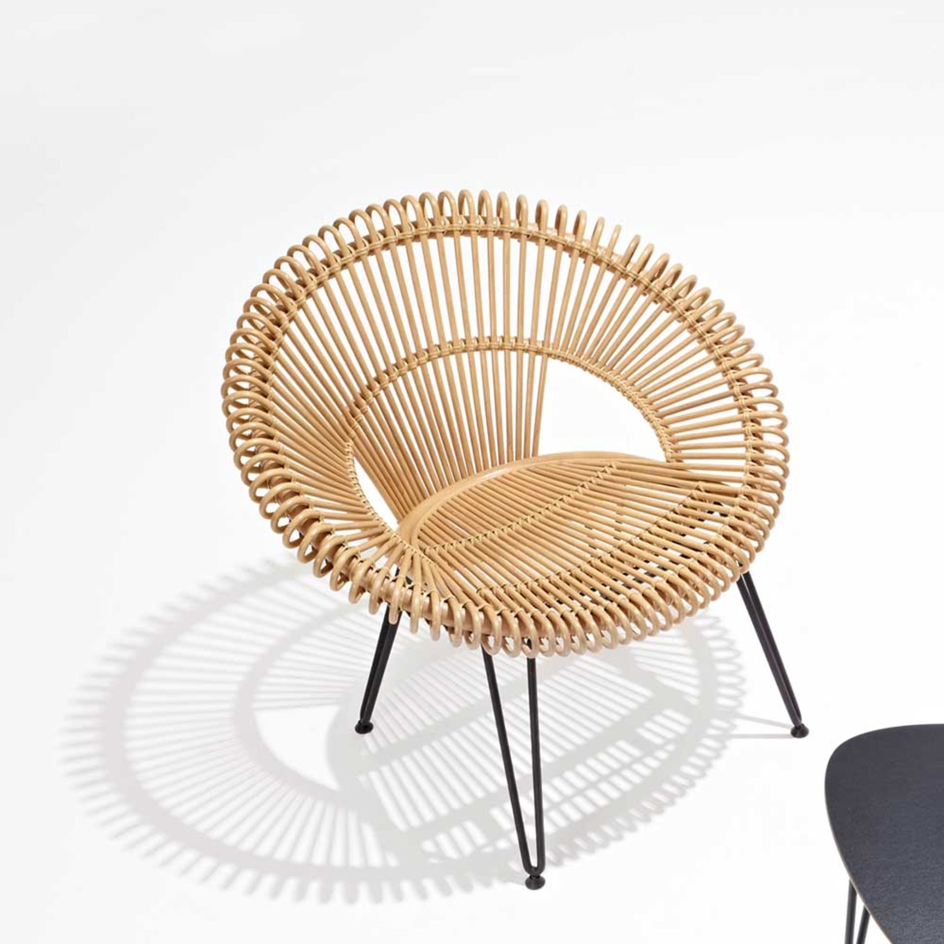 1 x Cruz Lazy Chair By Vincent Shepherd - Natural Rattan - For Contemporary Interiors - RRP £375! - Bild 2 aus 4