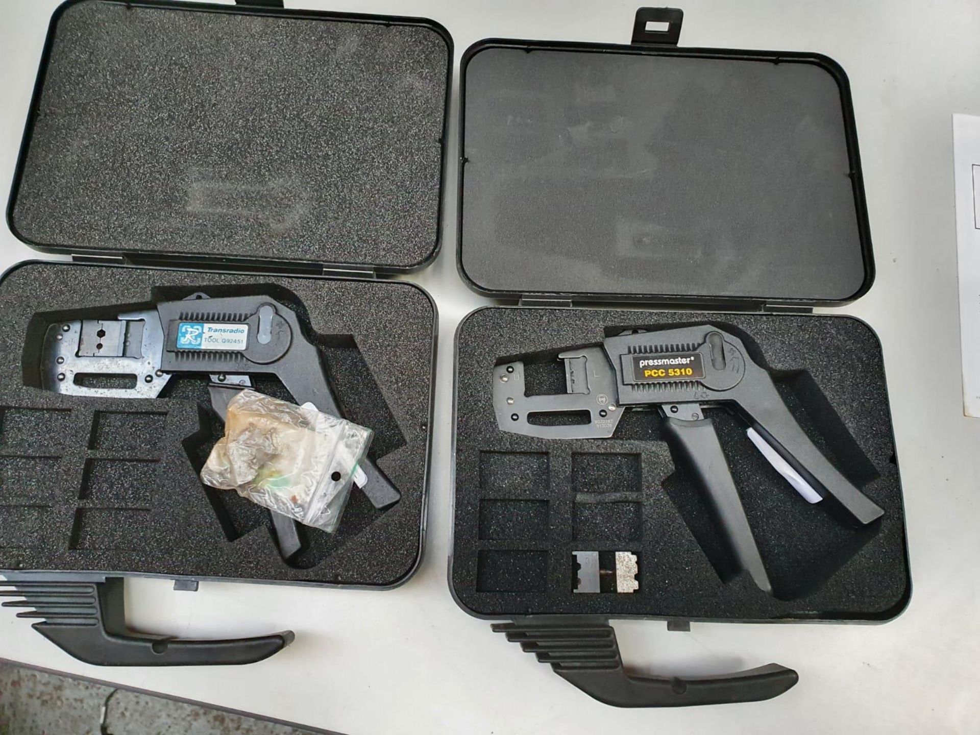 8 x Pressmaster PCC 5310 Crimp Tools With Cases - Includes Accessories - CL011 - WH1 - Location: