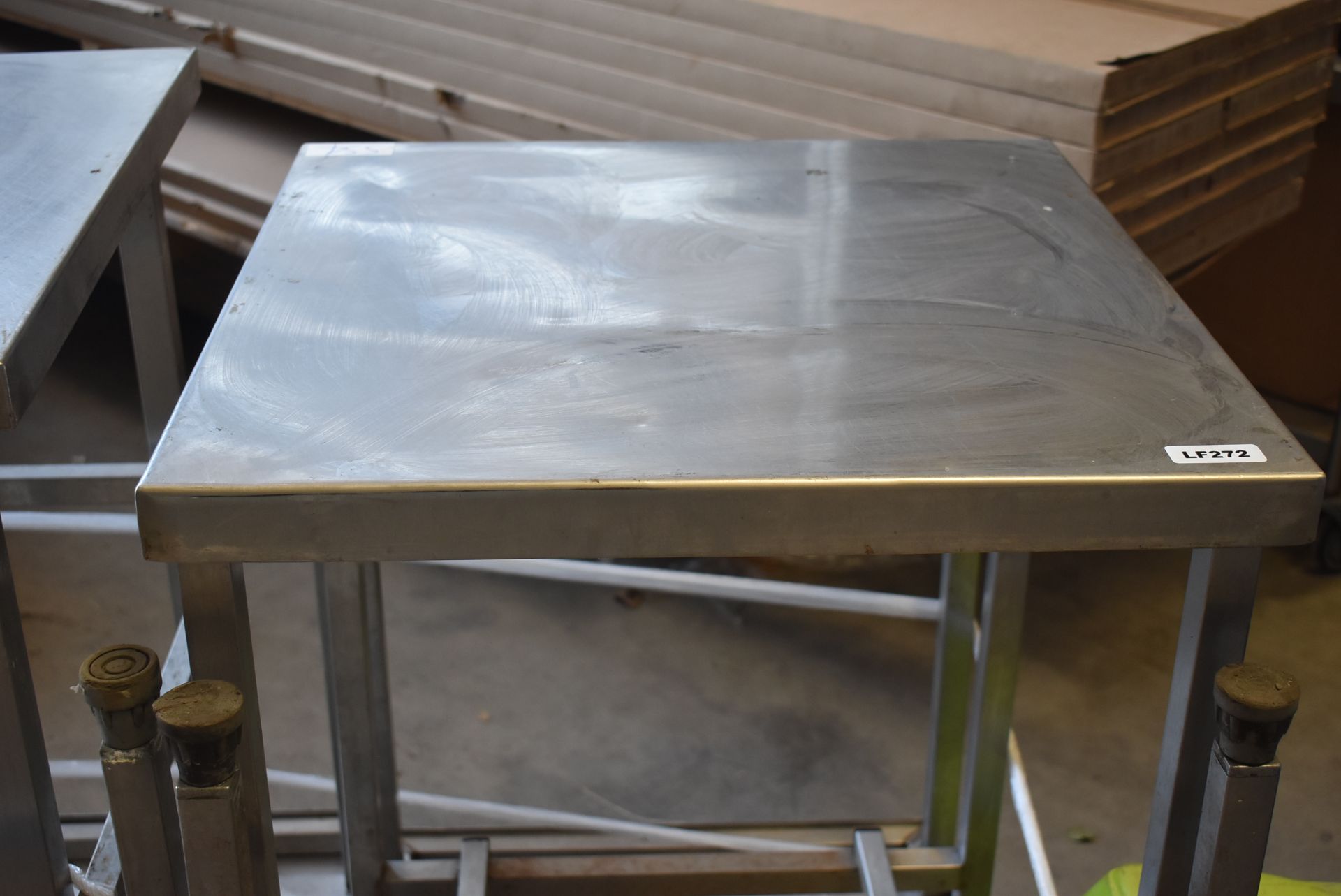 4 x Stainless Steel prep Tables - Sizes Include 46x76cm, 61x61cm and 96x36cm - CL282 - Ref LF272 A4D - Image 4 of 5