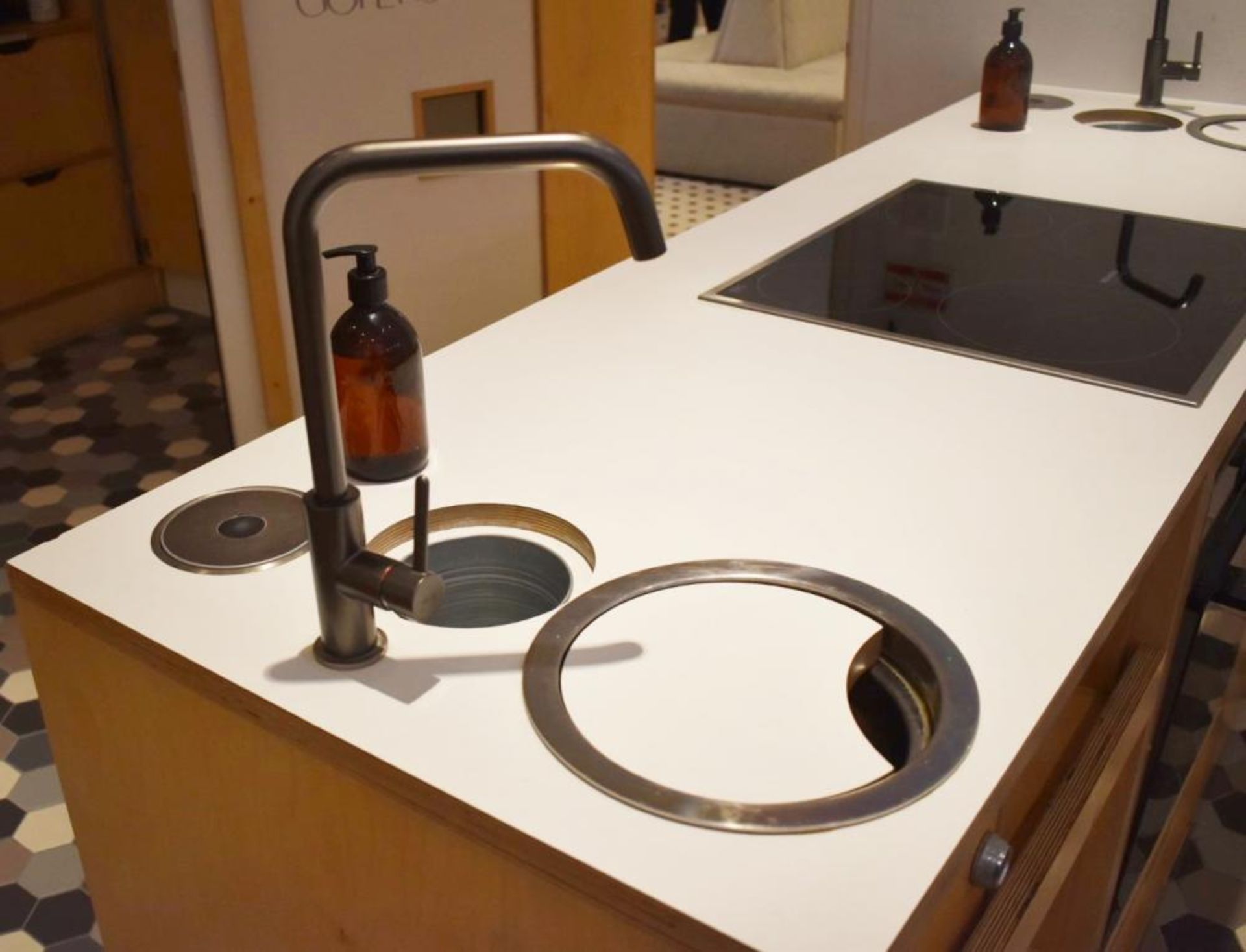 1 x Freestanding Kitchen Unit With Miele Oven and Ceramic Hob, Mixer Taps With Sink Bowls, Pop Up - Image 11 of 21