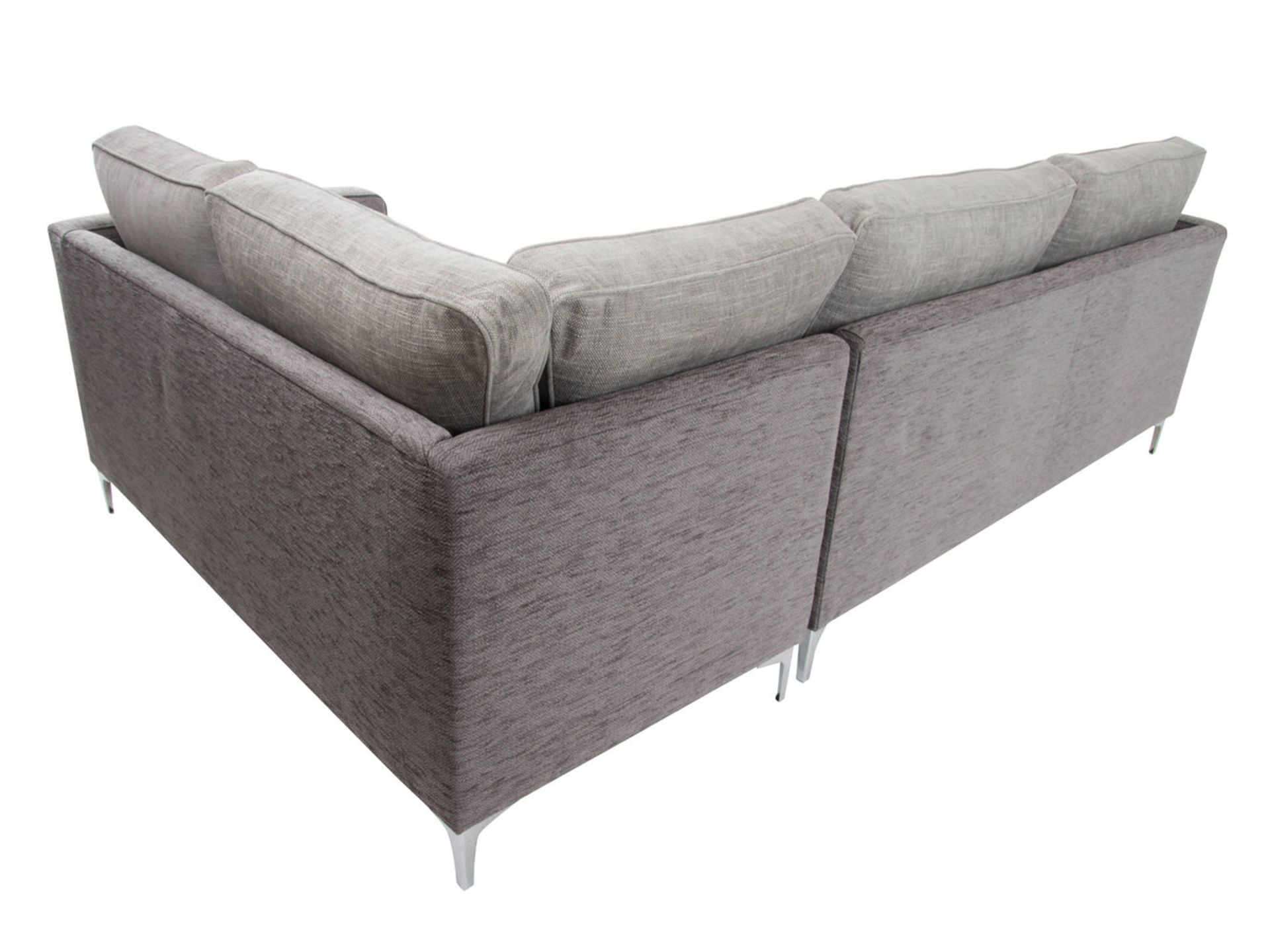 1 x Heyworth Right Hand Corner Sofa With Pewter & Cloud Fabric Upholstery - RRP £2,649! - Image 2 of 6