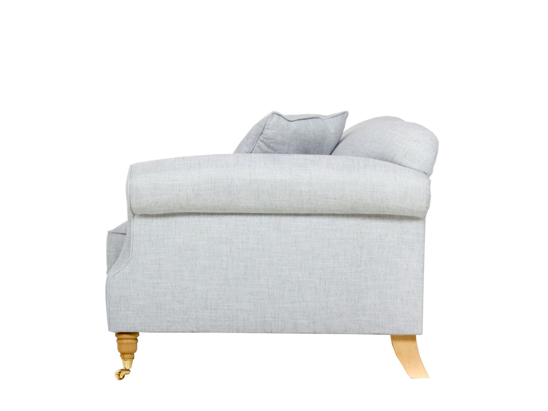 1 x Guilgud Sofa by Brewers Home - Ice White Upholstery - RRP £1,389! - Image 2 of 6