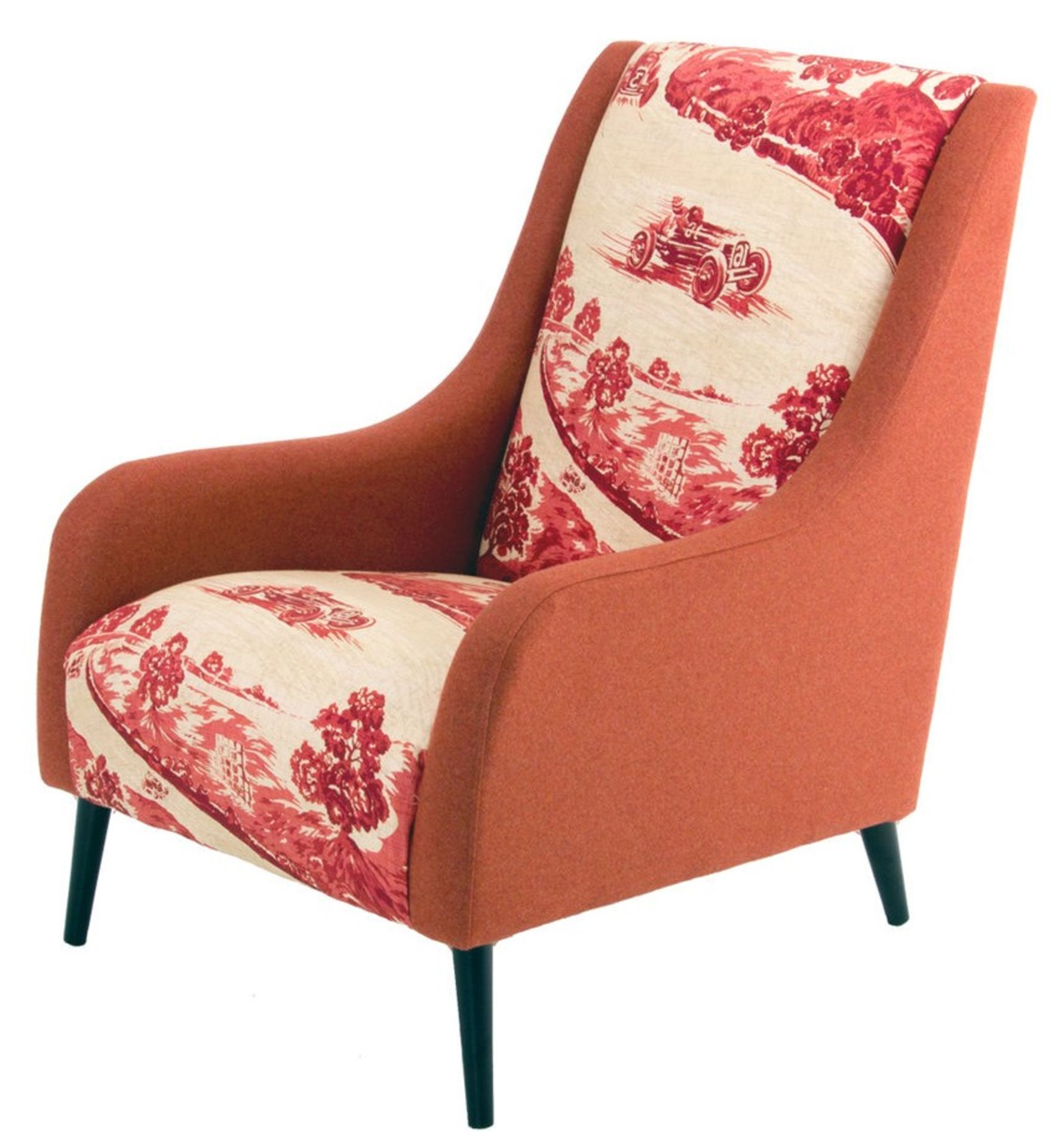 1 x Lauran Armchair Upholstered in Goodwood Race Car Fabric - RRP £779! - Image 2 of 7