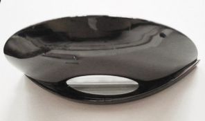 1 x Black Halogen Wall Uplighter Light Fitting - Ex-Display Item, Mounted On Backboard - CL298 - Ref