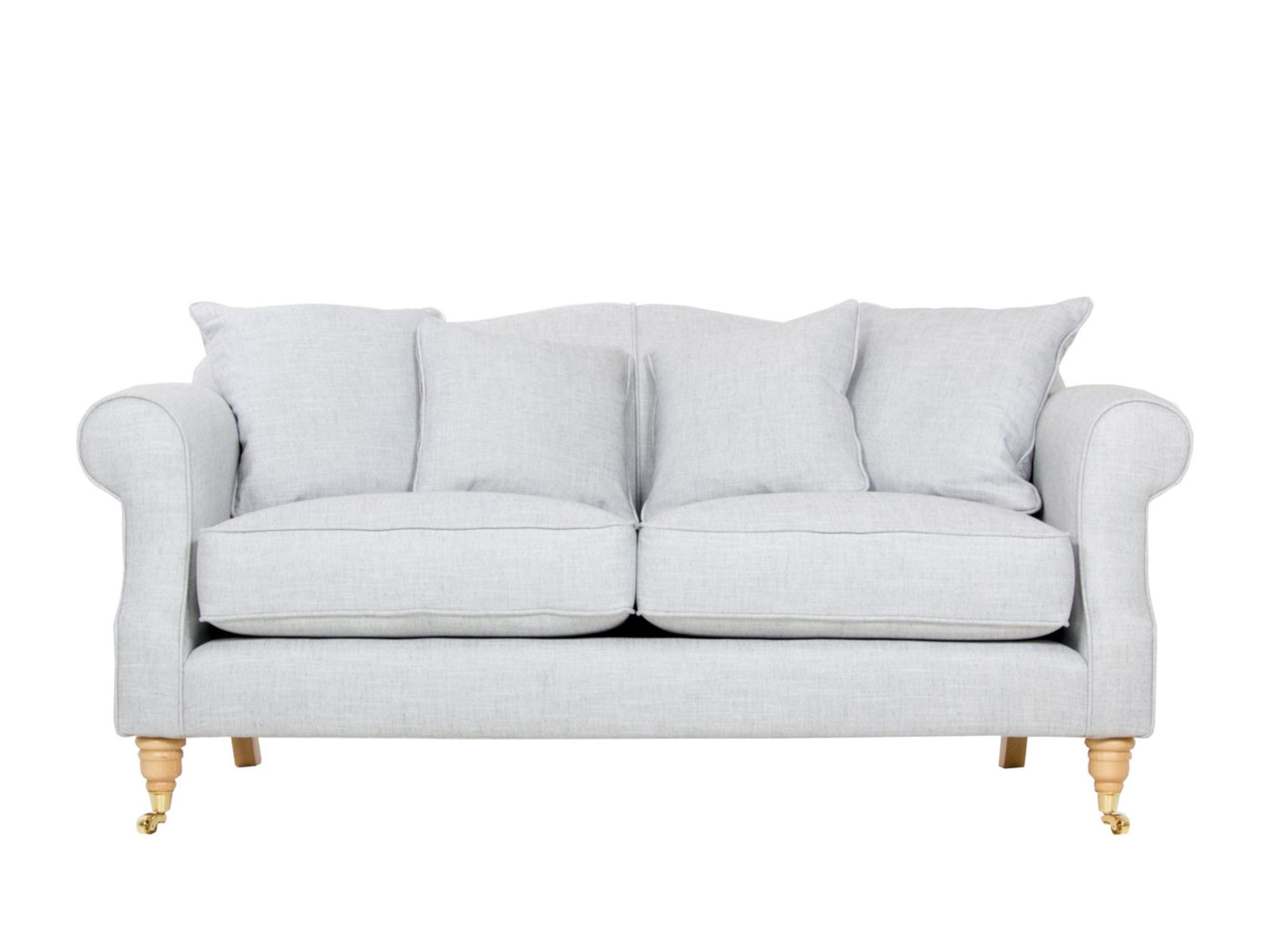 1 x Guilgud Sofa by Brewers Home - Ice White Upholstery - RRP £1,389! - Image 6 of 6