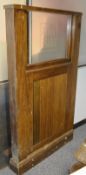 1 x Wooden Bar Partition With Glass Panel - Dimensions: H173 x W100 x 17cm - Ref: Ma401 - CL999 -