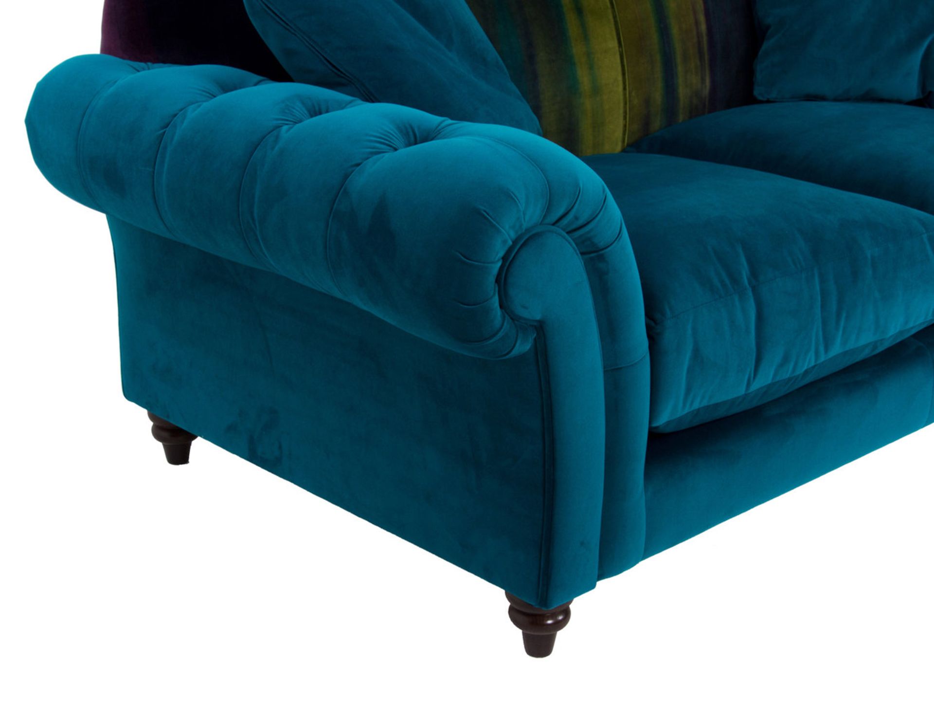 1 x Lytton Mallard Sofa Upholstered in Harlequin Velvet Fabric - RRP £1,259! - Image 4 of 7