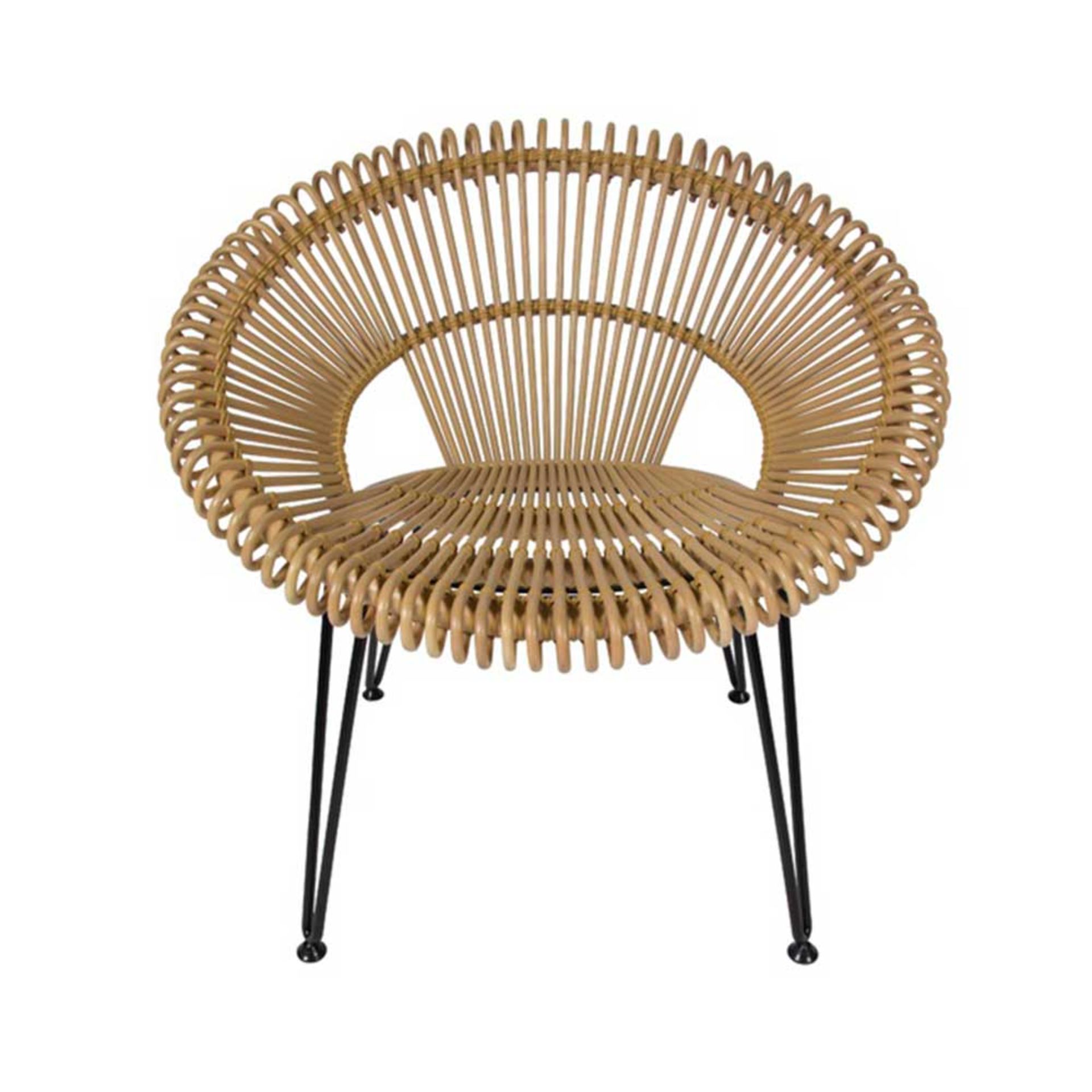 1 x Cruz Lazy Chair By Vincent Shepherd - Natural Rattan - For Contemporary Interiors - RRP £375! - Bild 3 aus 4