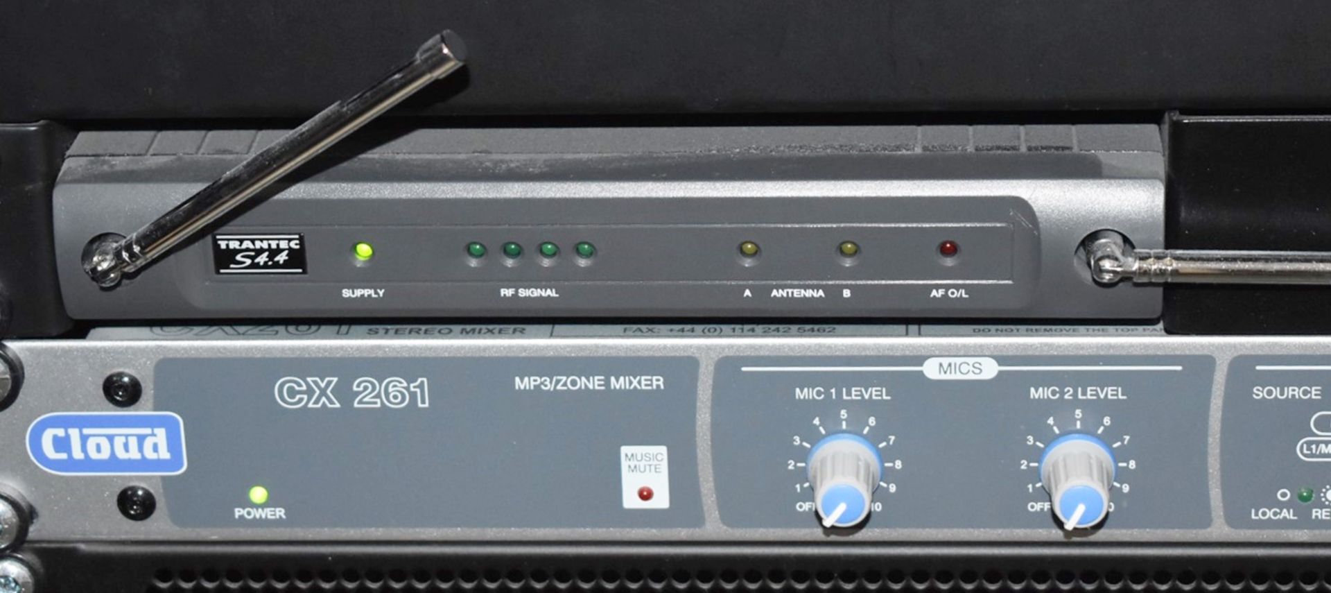 1 x Cloud CX261 Stereo Zone Mixer With 2 x Mic, 6 x Stereo Line In, 1 x 3.5mm MP3 Im and Balance L/R - Image 2 of 3