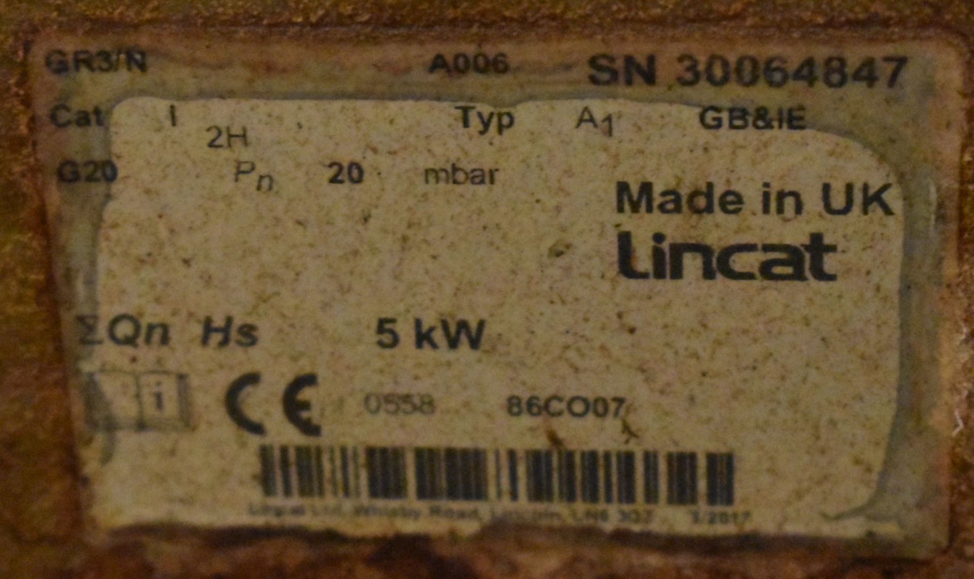 1 x Lincat Silverlink 600 Natural Gas Salamander Grill - Model GR3/N - 600mm - 5kW - CL999 - Ref - Image 3 of 7